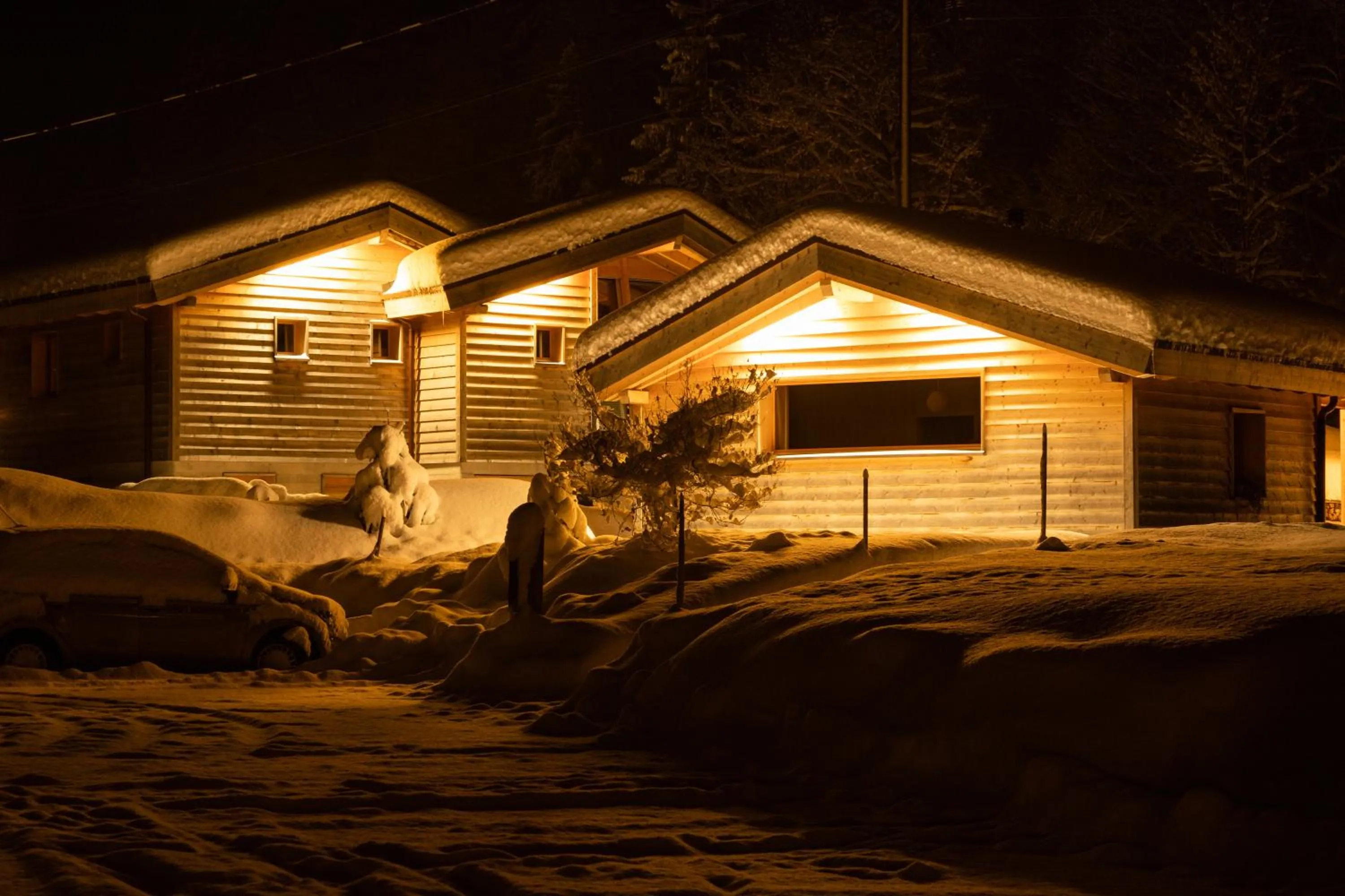 Natural landscape in Hüttenhotel Husky Lodge