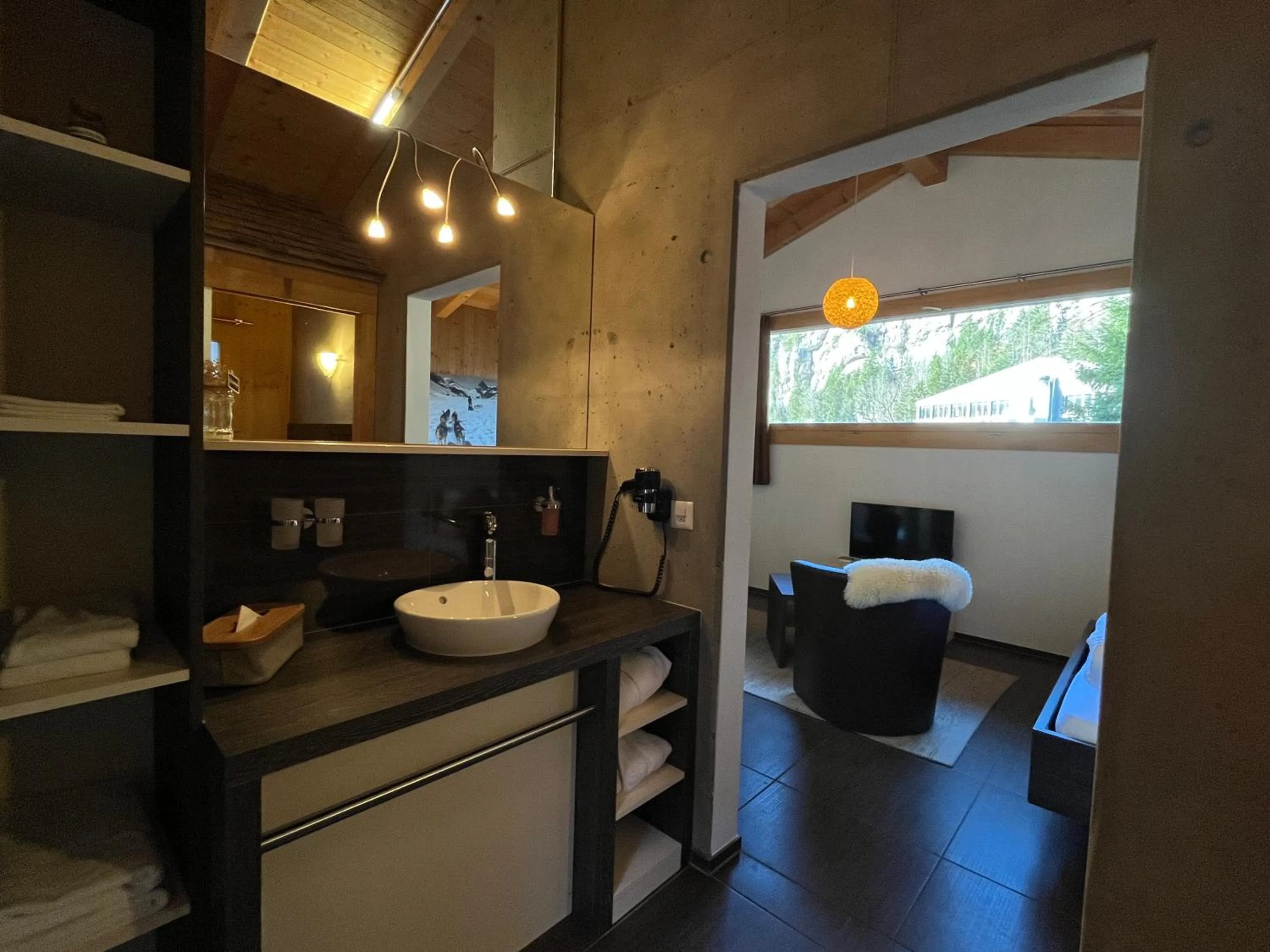 Bathroom in Hüttenhotel Husky Lodge