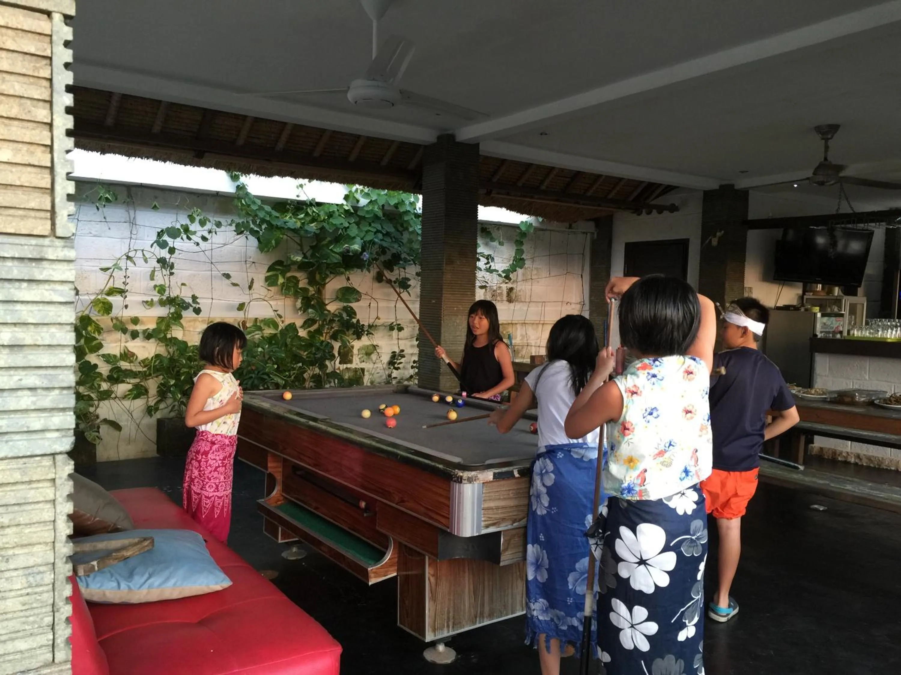 Patio in Hill Dance Bali American Hotel