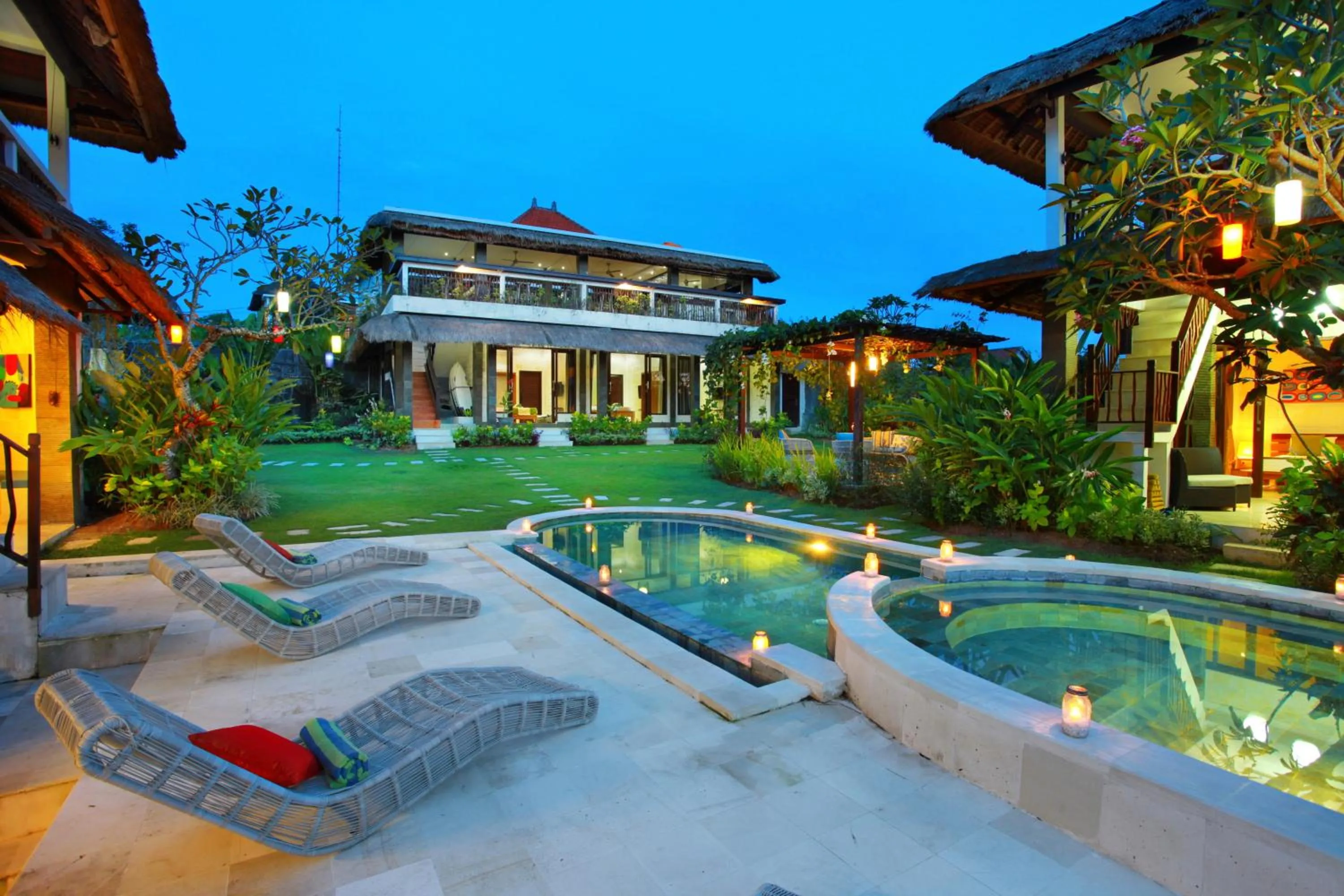 Property building in Hill Dance Bali American Hotel