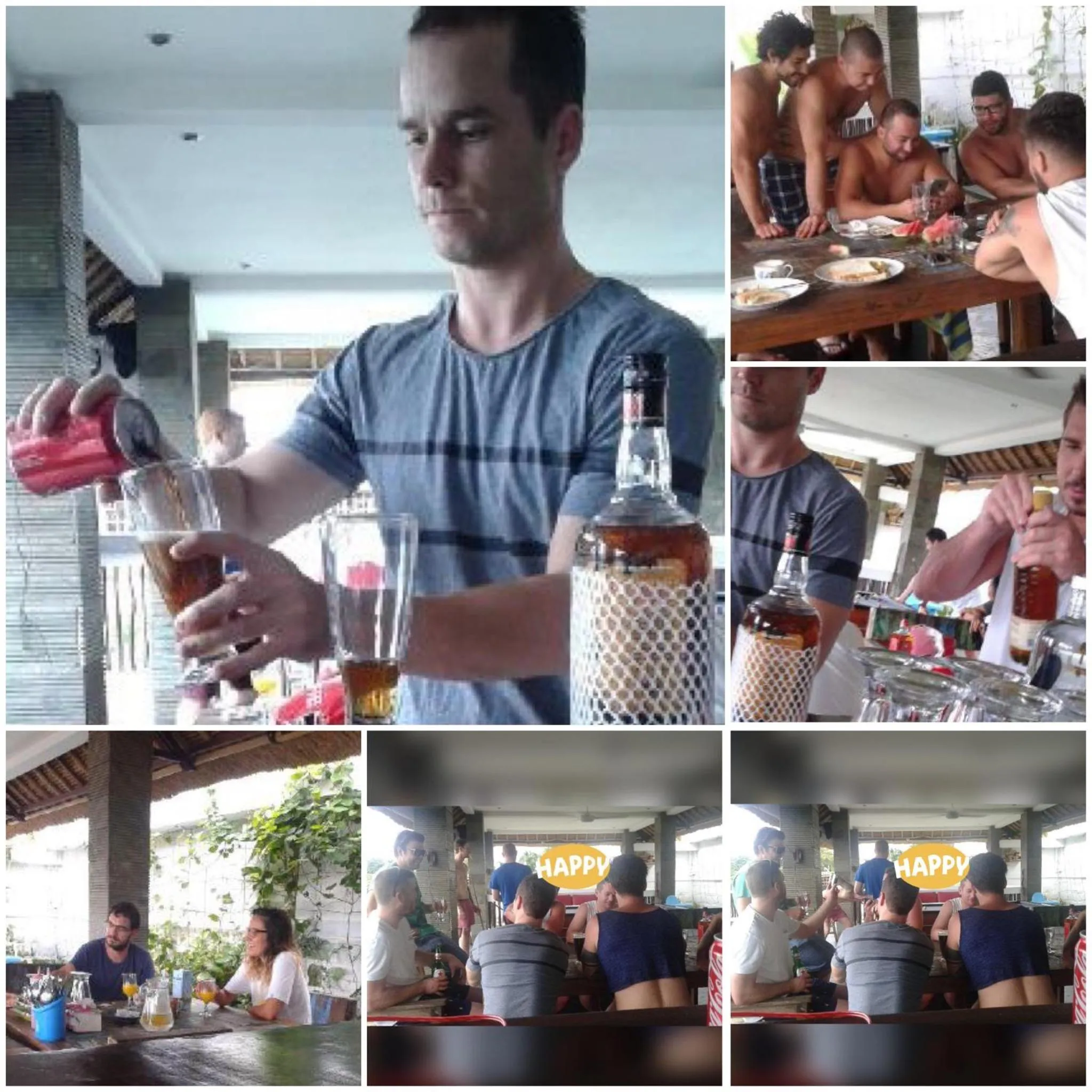 group of guests in Hill Dance Bali American Hotel