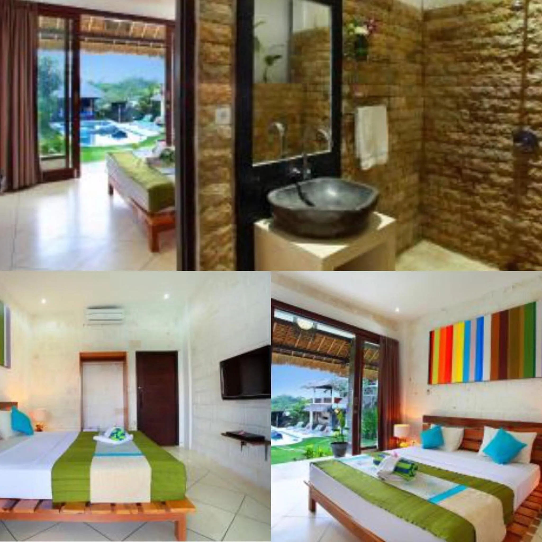 Bed in Hill Dance Bali American Hotel