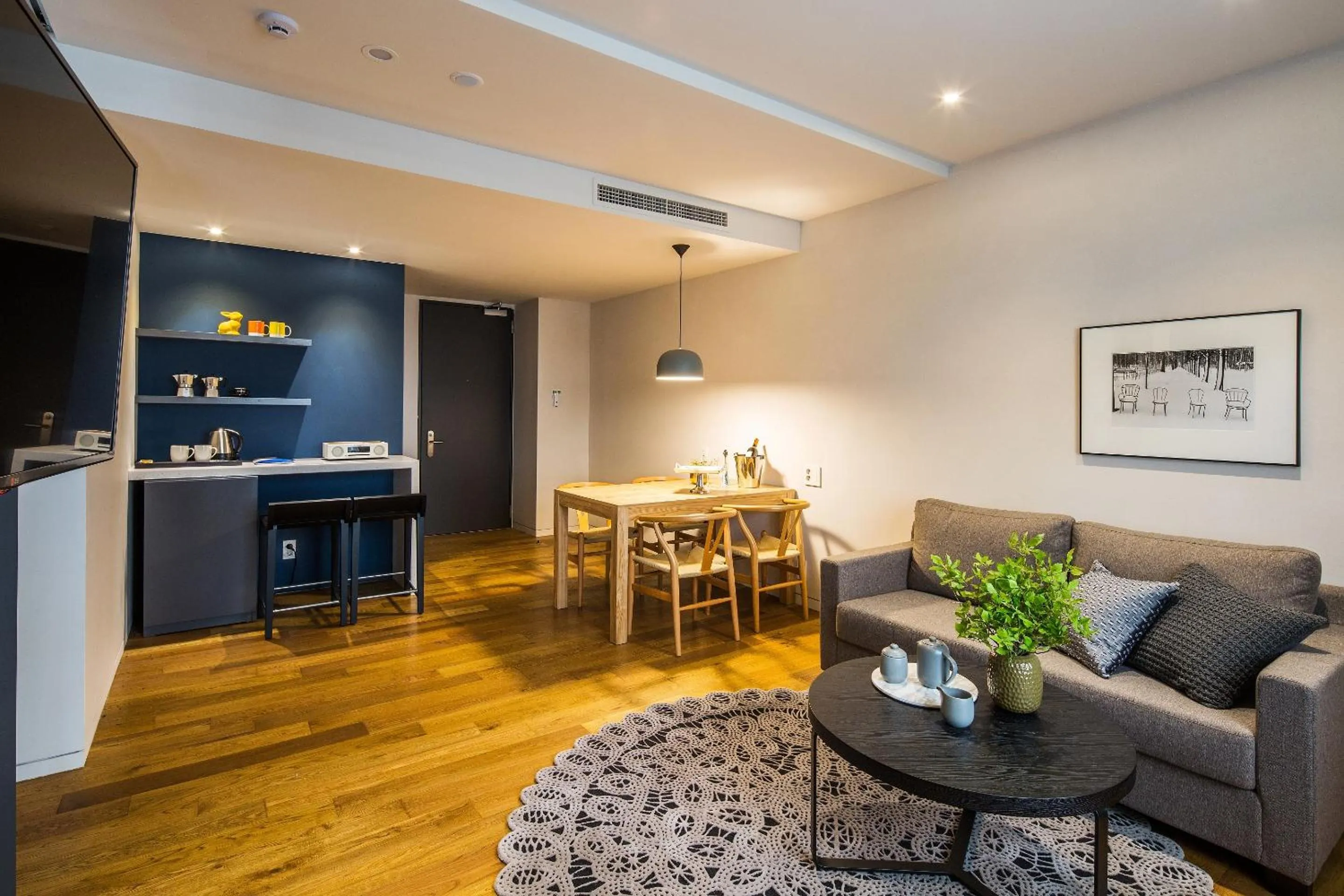 Living room in Hotel Denim Seoul