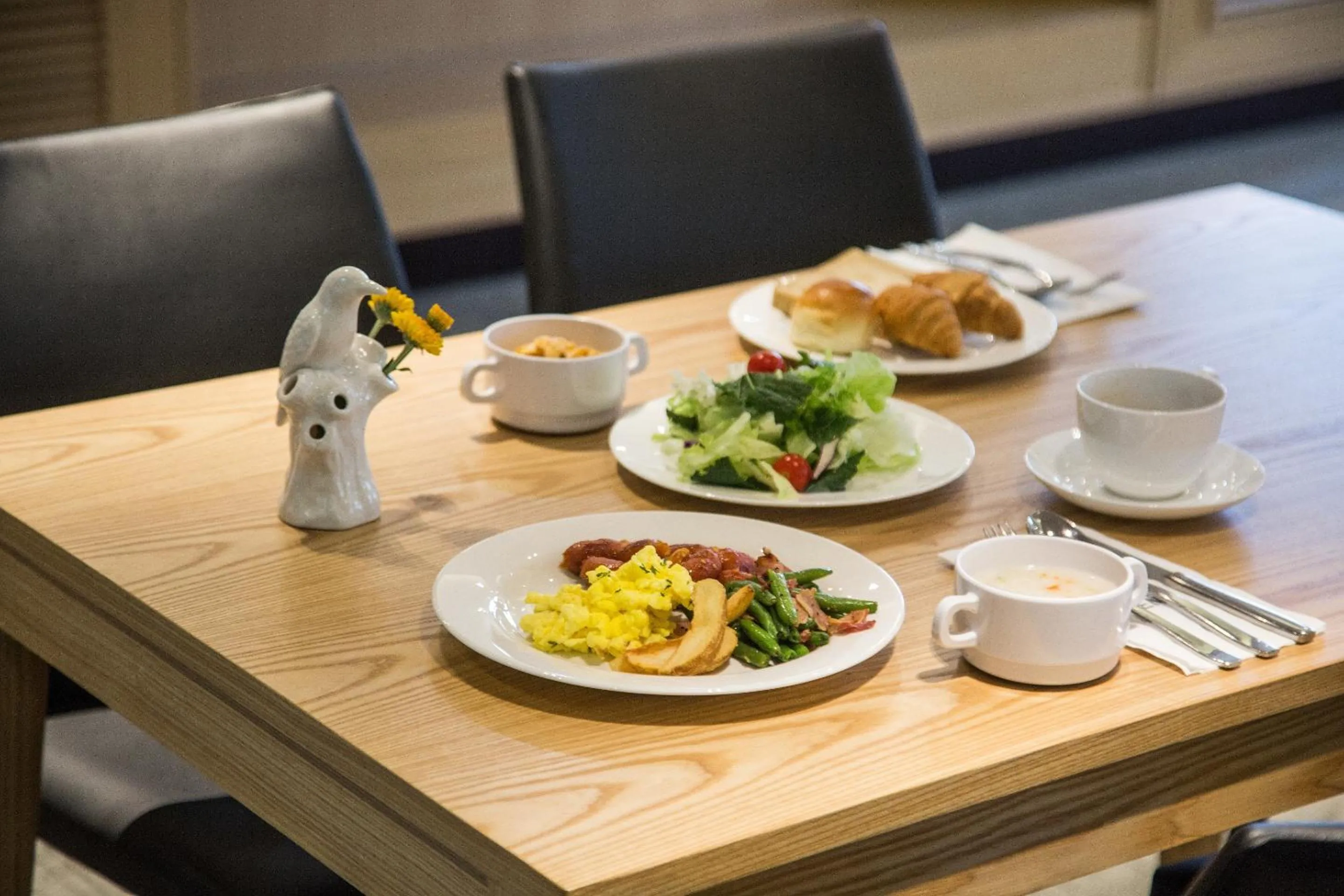 American breakfast in Hotel Denim Seoul