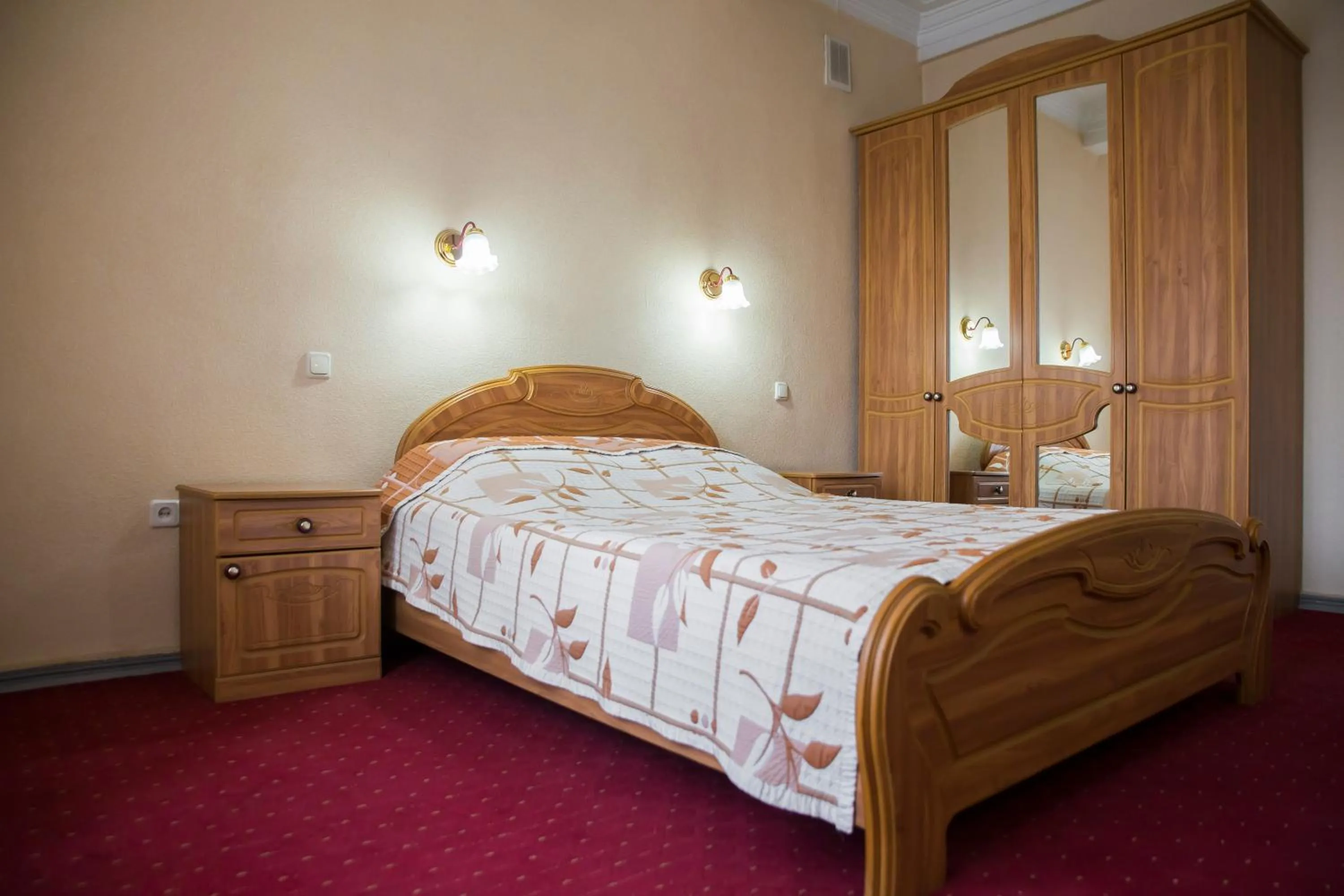Bed in Chisinau Hotel