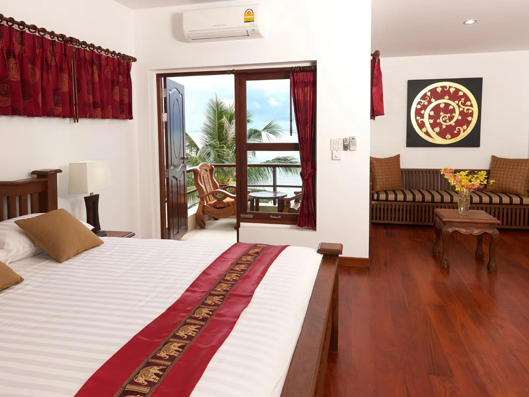 View (from property/room), Bed in Sara Beachfront Boutique Resort