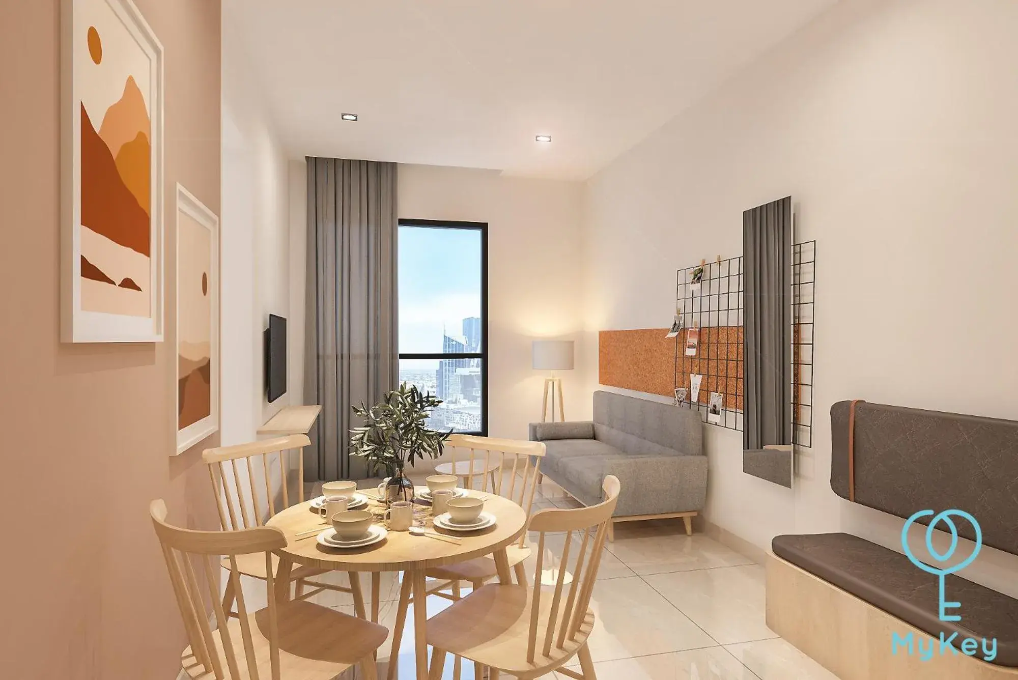 Modern Two-Bedroom in Mossaz Suites by MyKey Modern Two-Bedroom in Mossaz Suites by MyKey