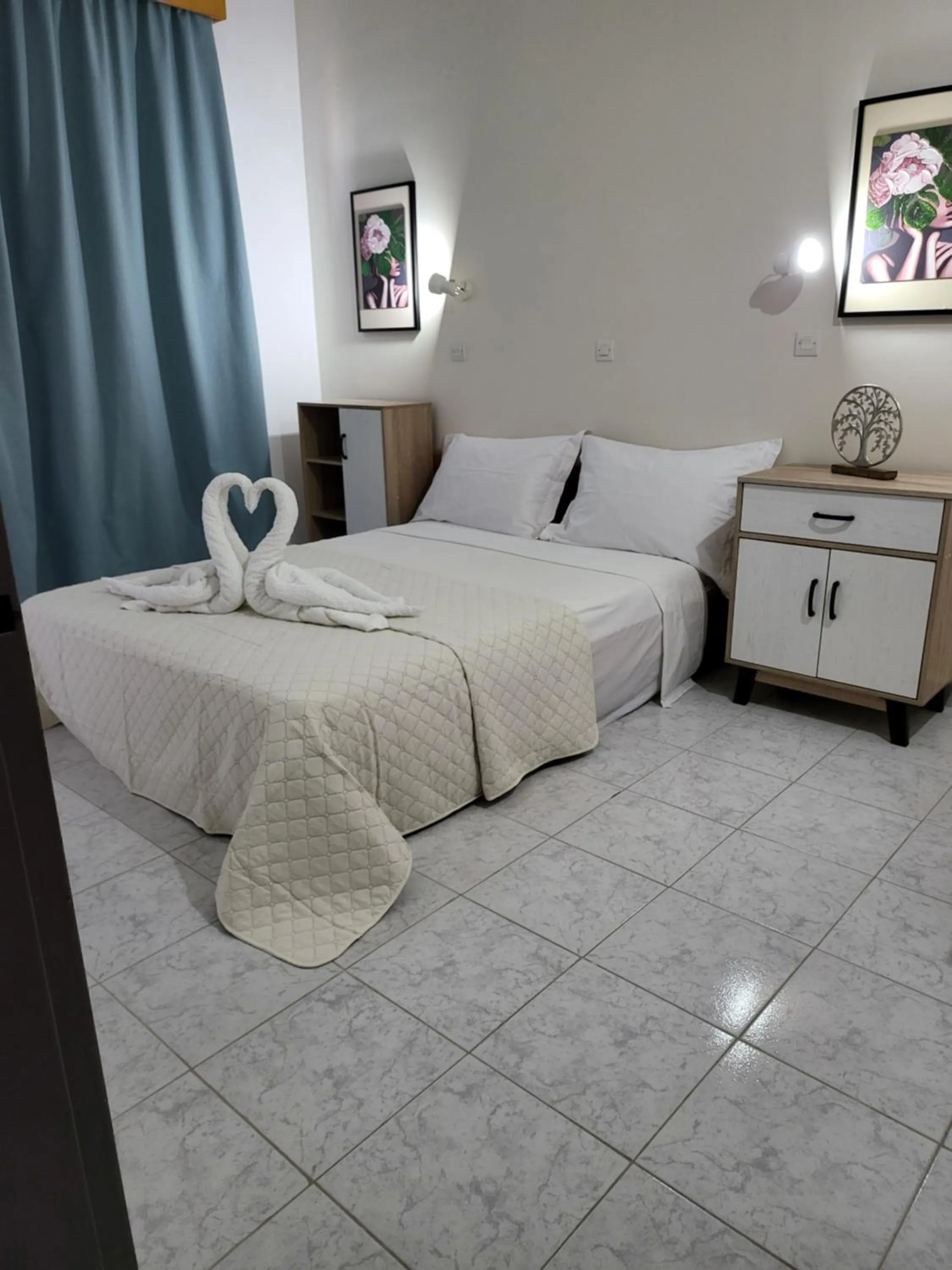 Bedroom, Bed in Pyrgos Hotel Apartments