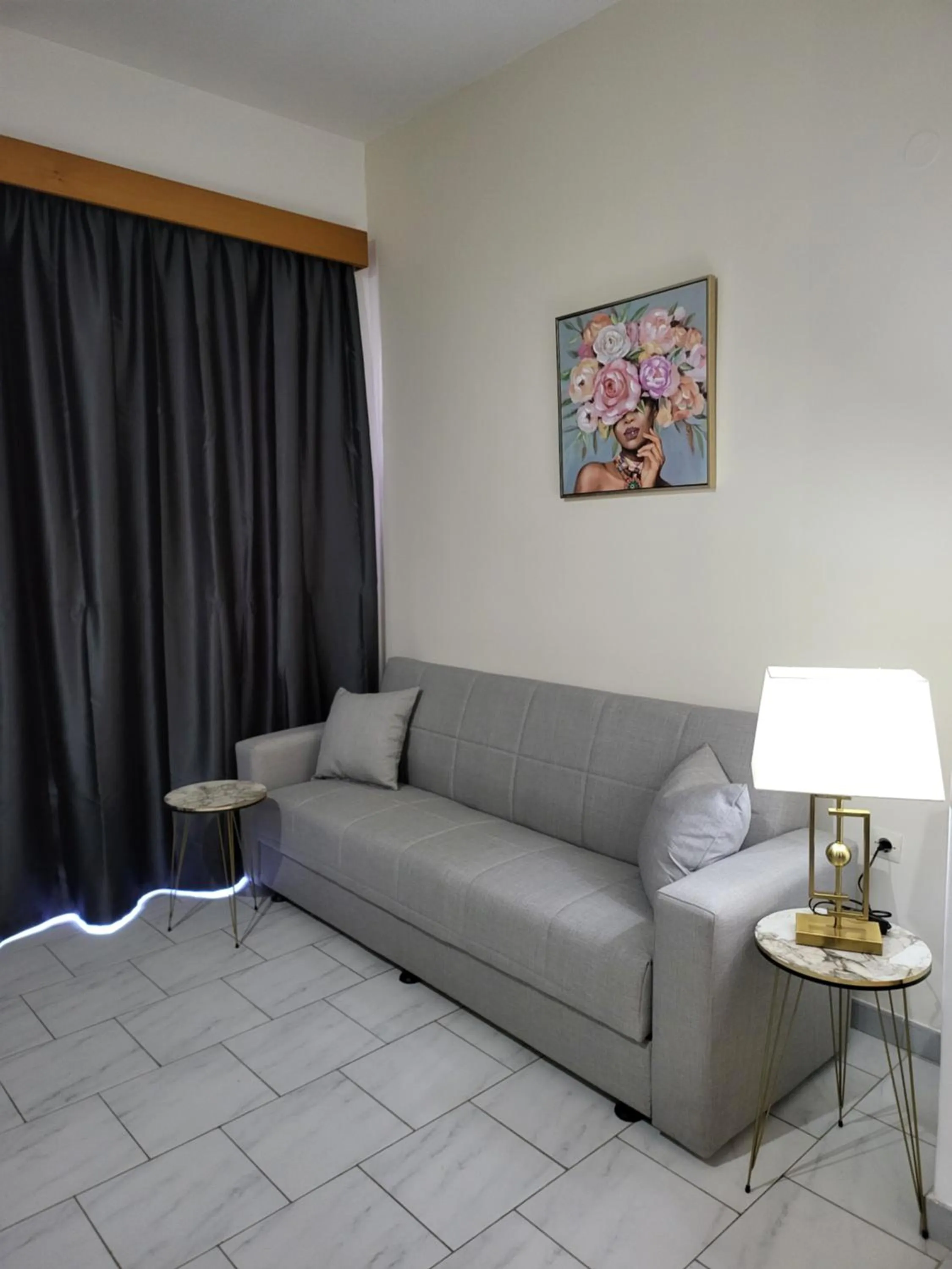 Living room in Pyrgos Hotel Apartments