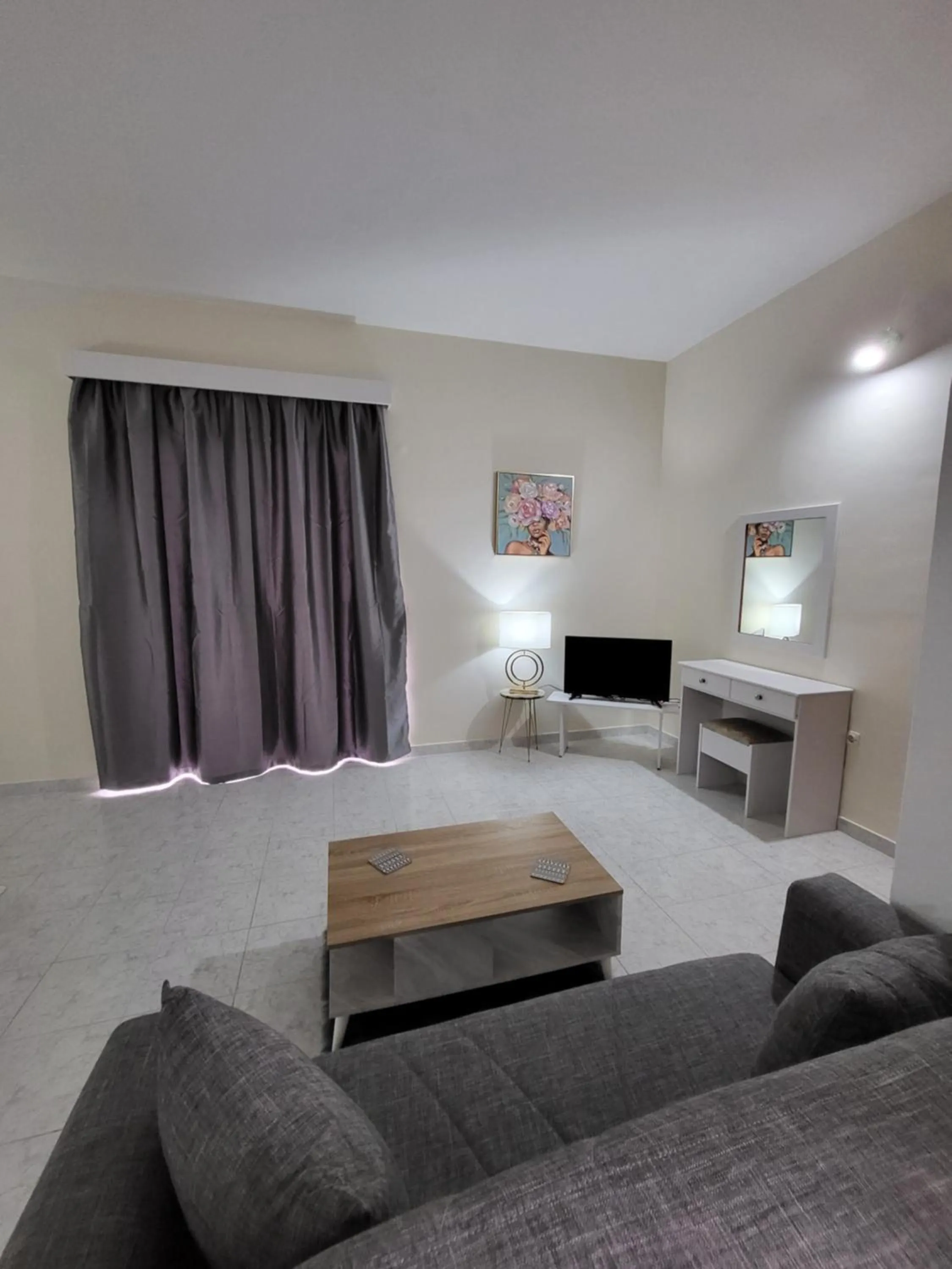 Living room in Pyrgos Hotel Apartments