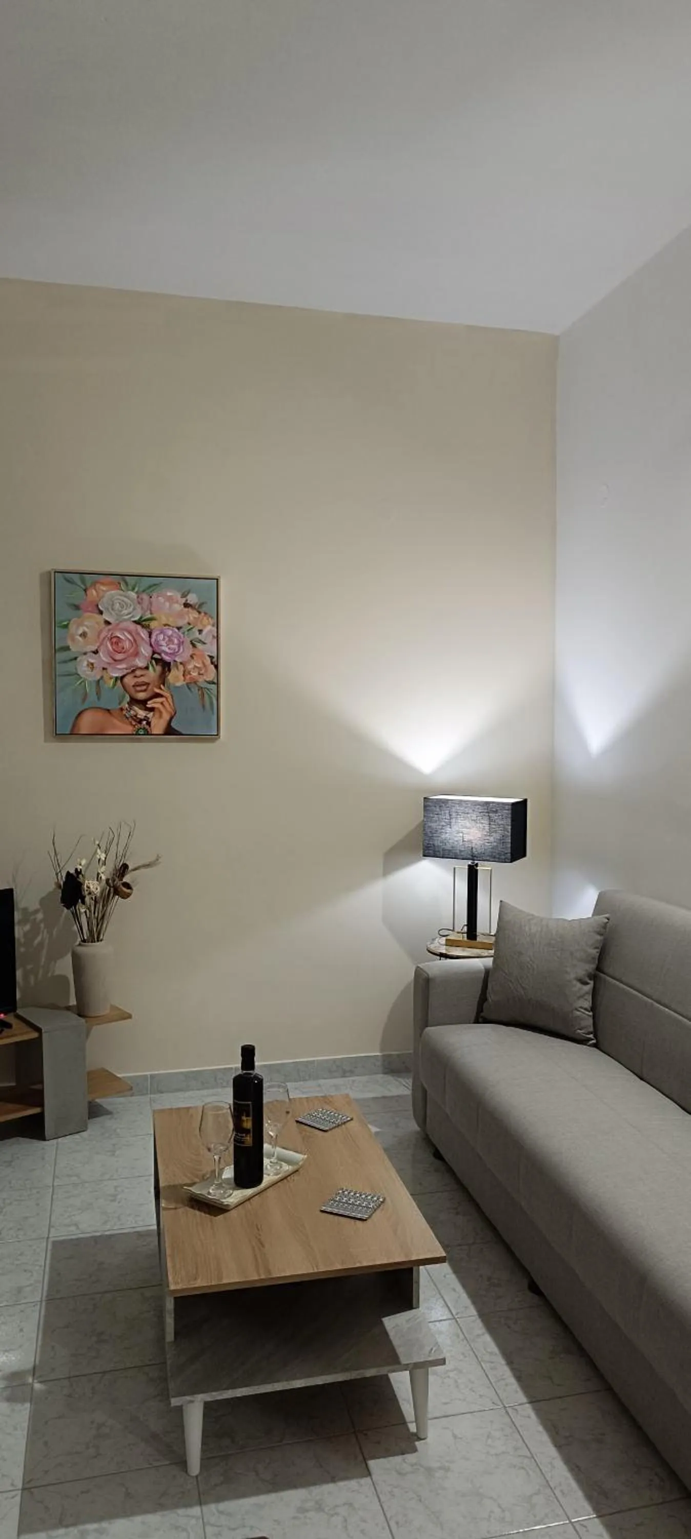 Living room in Pyrgos Hotel Apartments