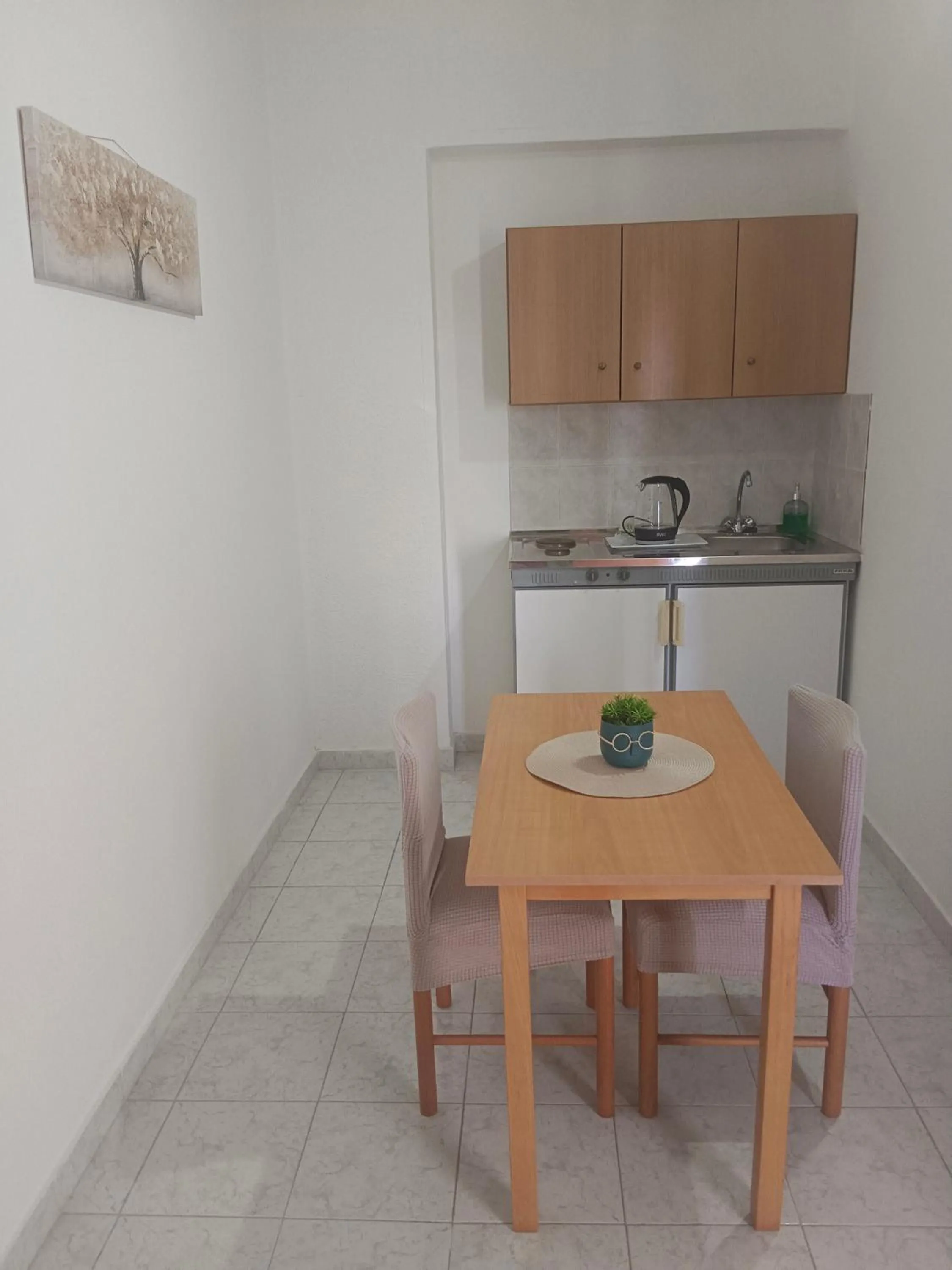 Kitchen or kitchenette in Pyrgos Hotel Apartments