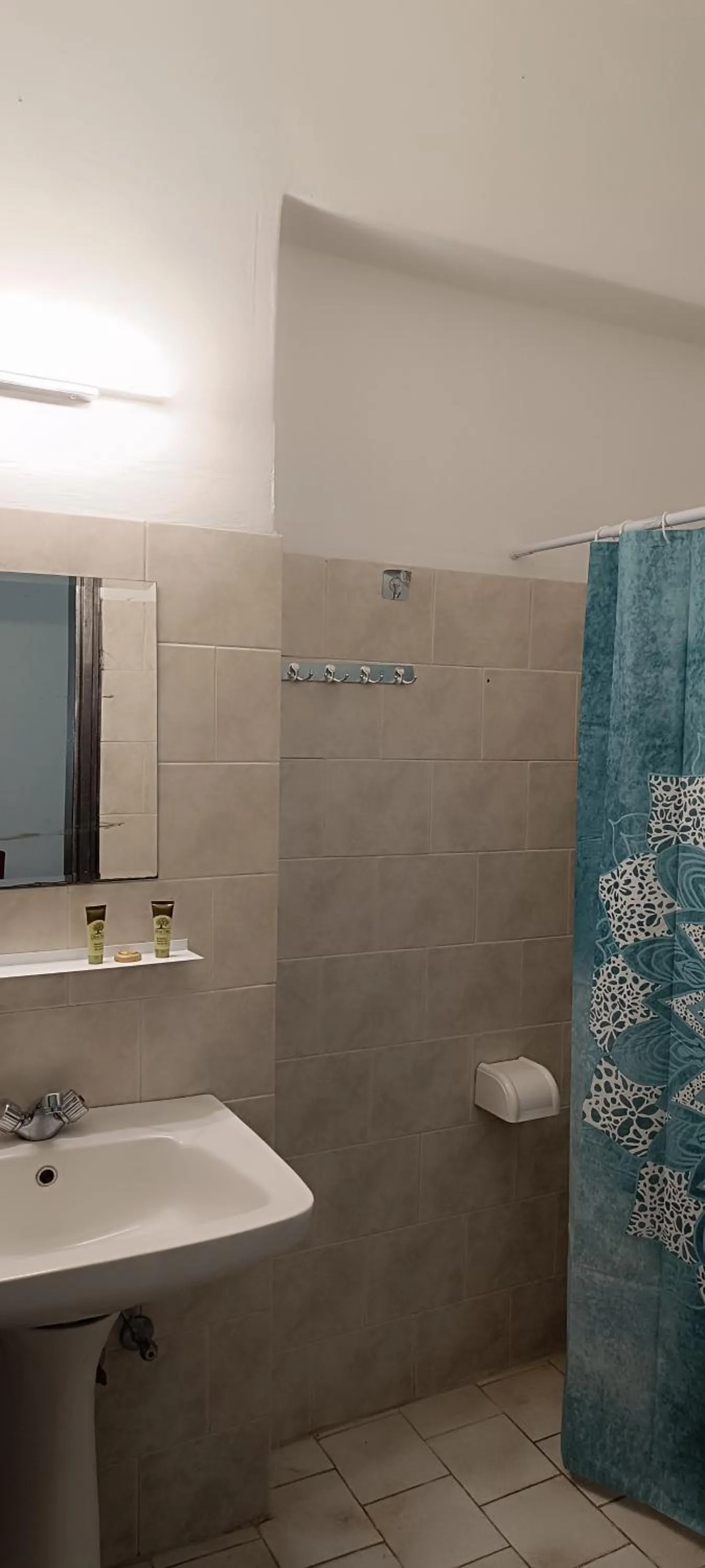 Shower in Pyrgos Hotel Apartments