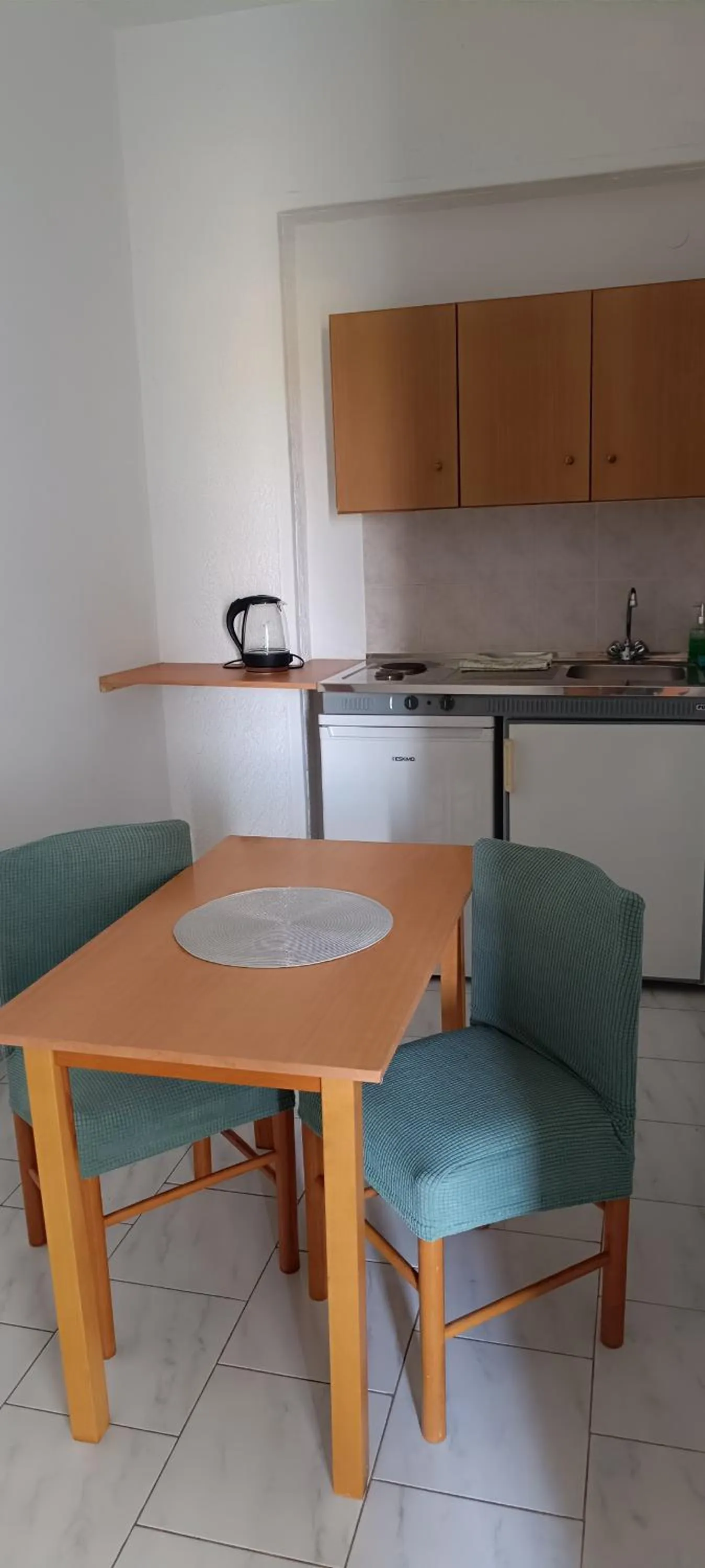 Kitchen or kitchenette in Pyrgos Hotel Apartments