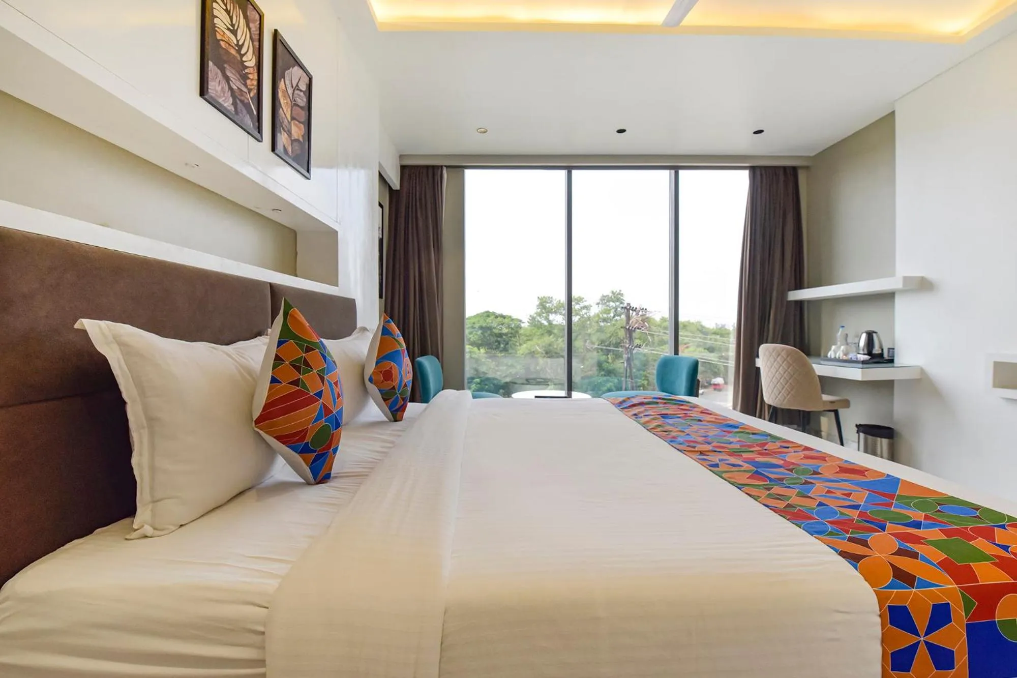 Bed in FabHotel Prime The Grey Circle