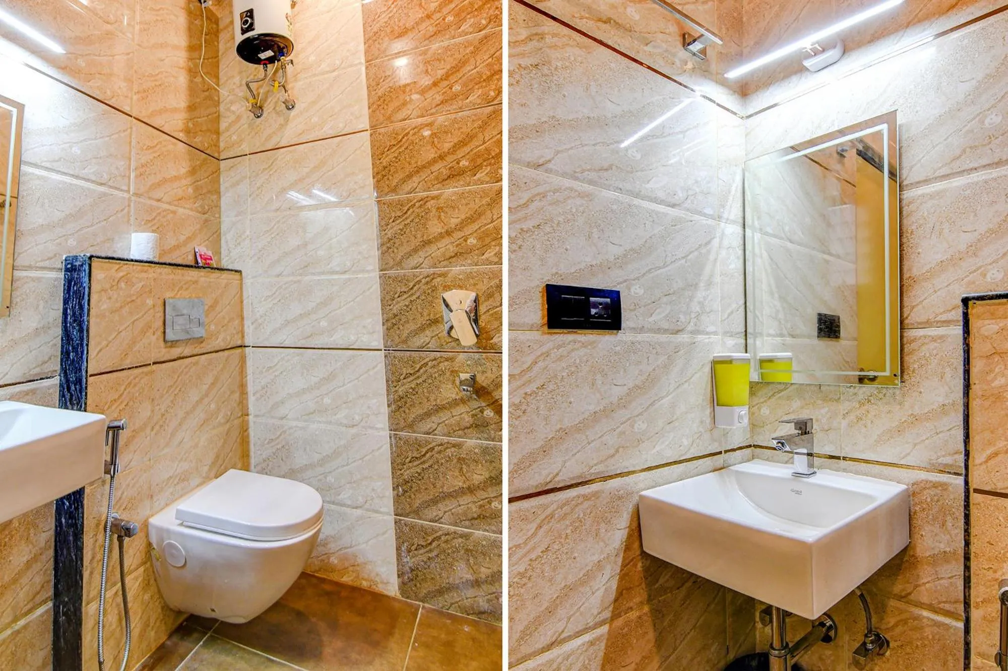 Bathroom in FabHotel Royal Park Inn - Nr Eden Garden Stadium