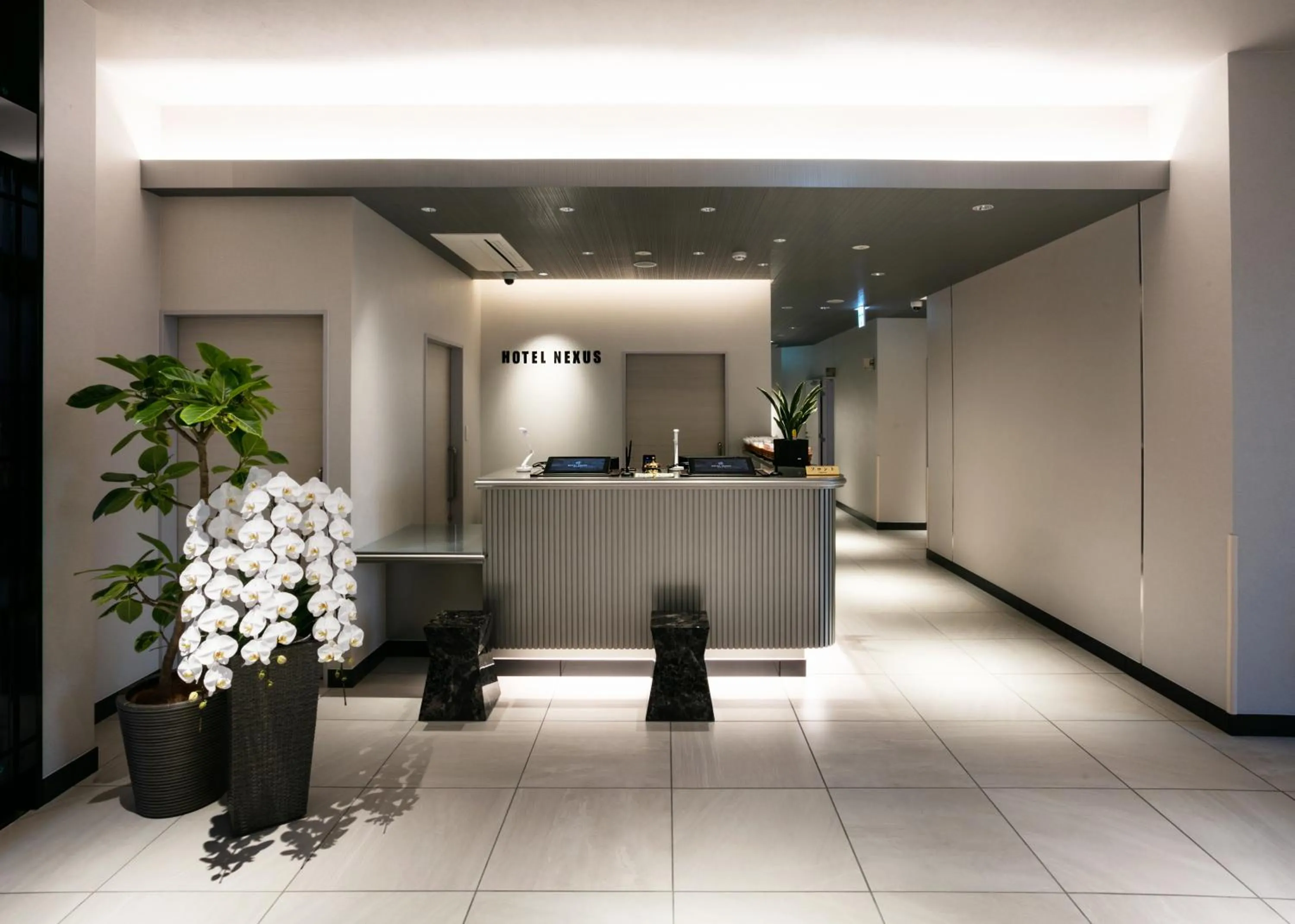 Lobby or reception in HOTEL NEXUS Hakata Sanno