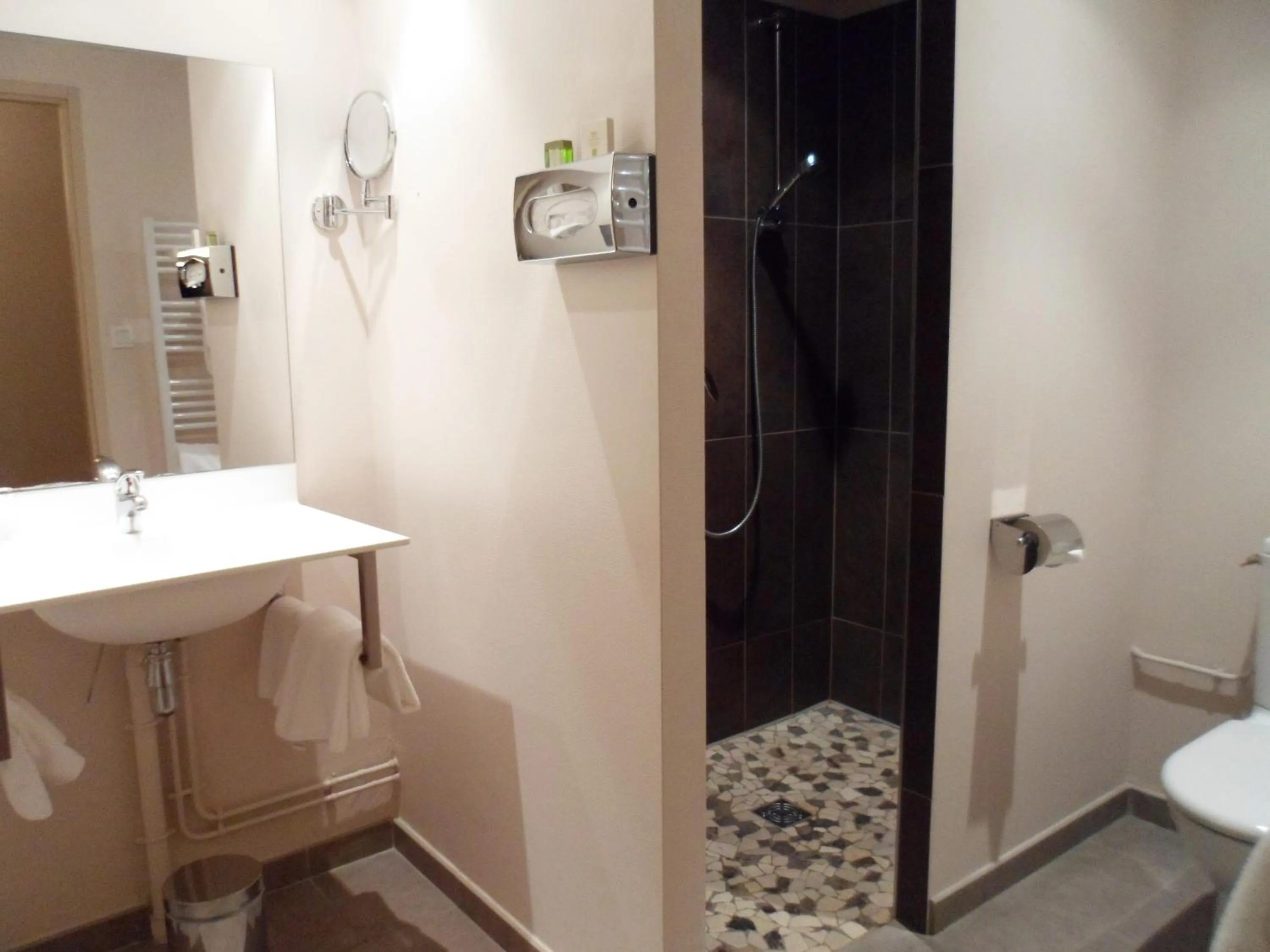 Shower in Logis Hôtel des Deux Forts