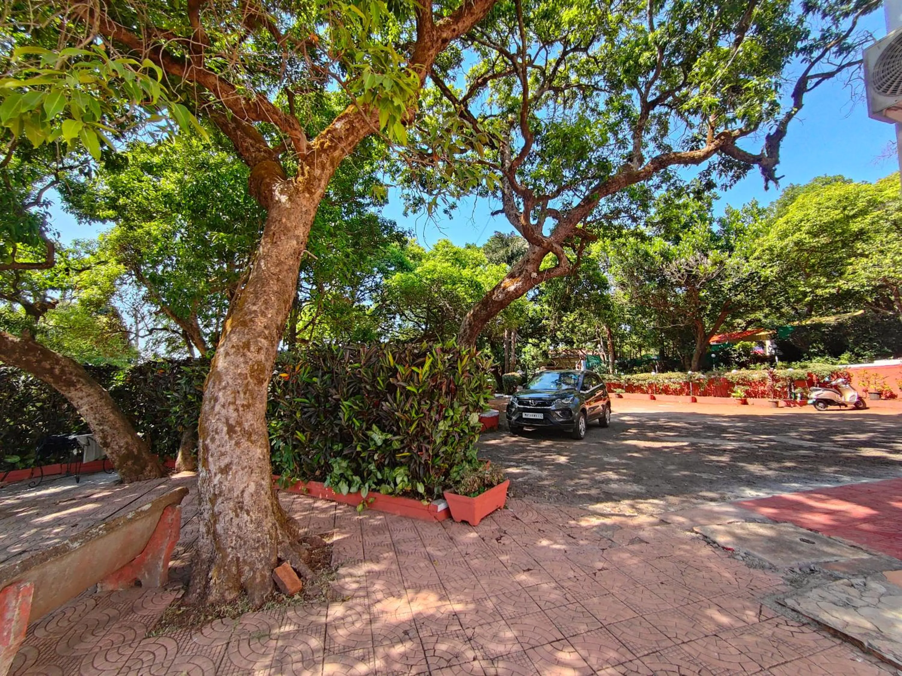 Inner courtyard view in Rain Raga Resort