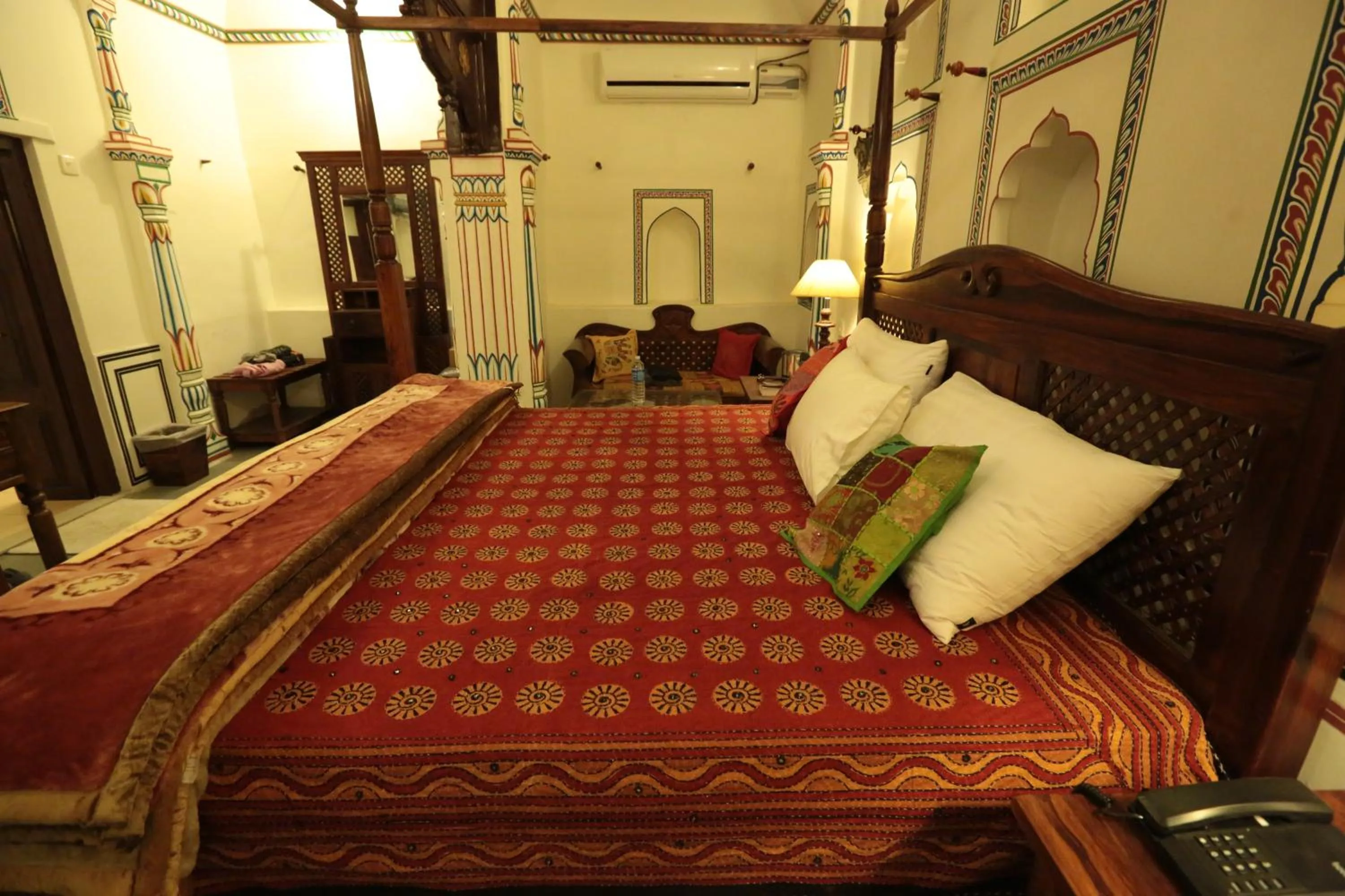 Photo of the whole room, Bed in Hotel Radhika Haveli, Mandawa
