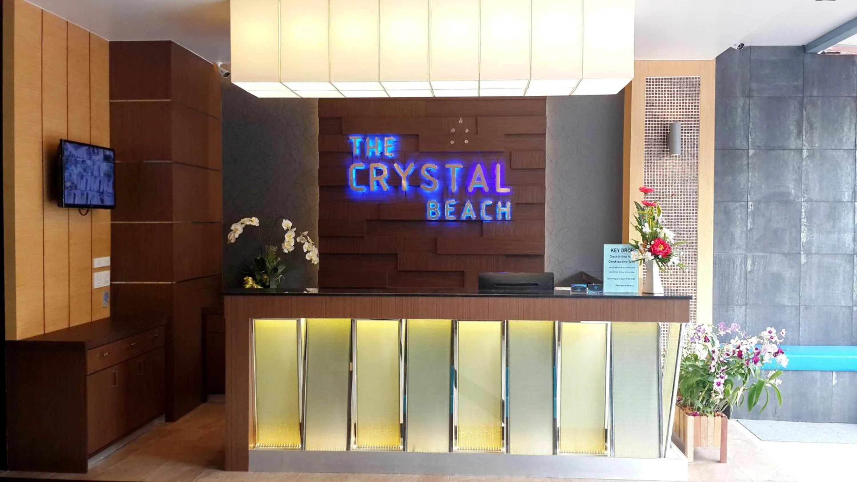 Lobby or reception in The Crystal Beach Hotel