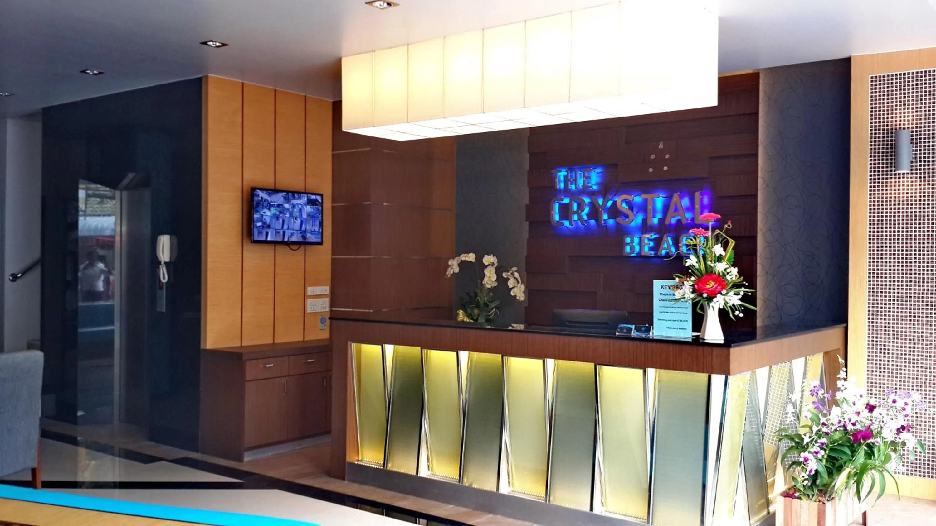 Lobby or reception in The Crystal Beach Hotel