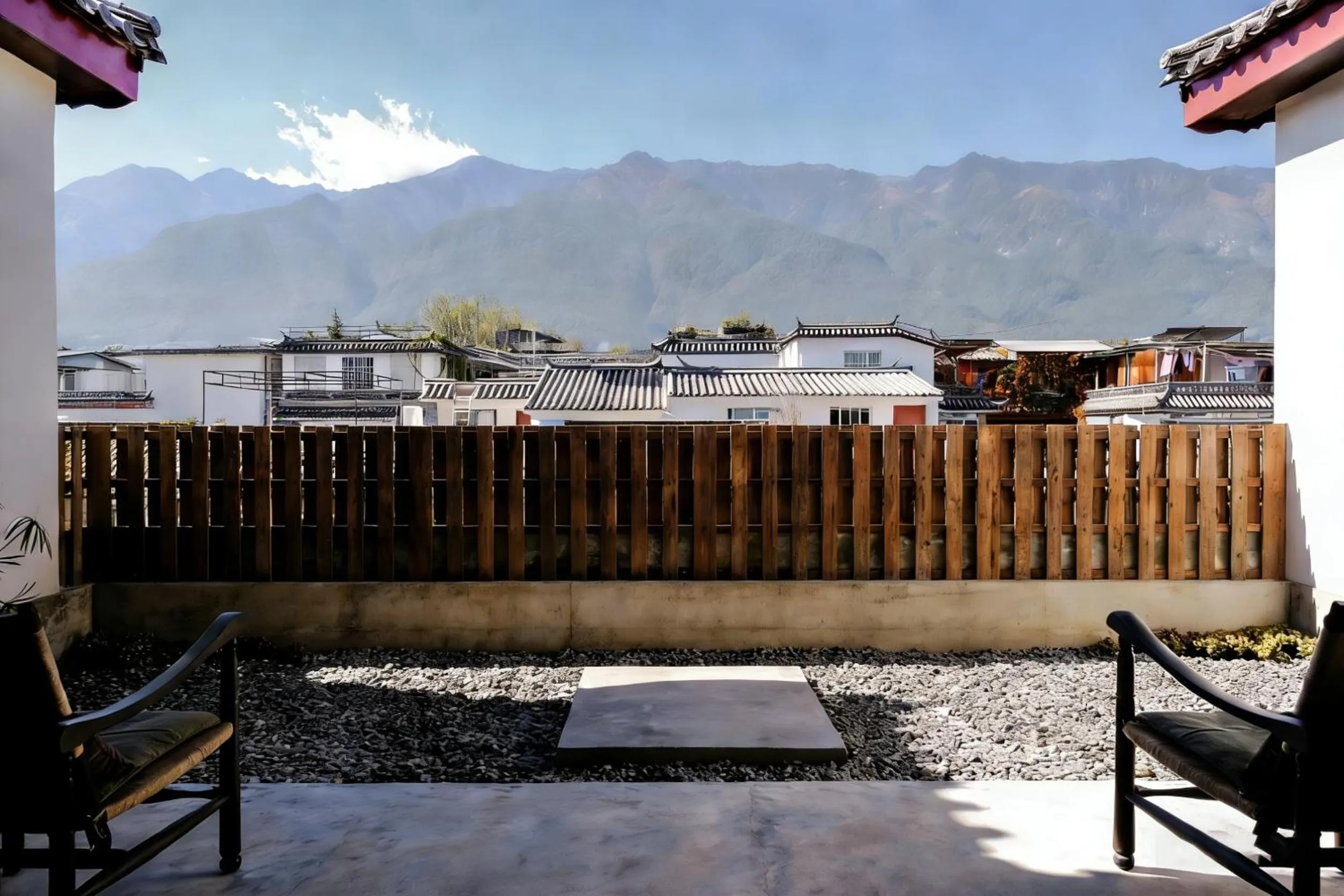 Balcony/Terrace in Dali Ancient Town Anyu Hotel