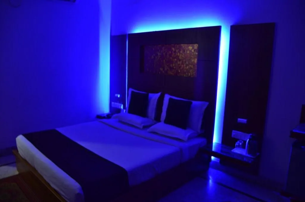 Bed in Hotel Basera Brij Bhoomi Vrindavan