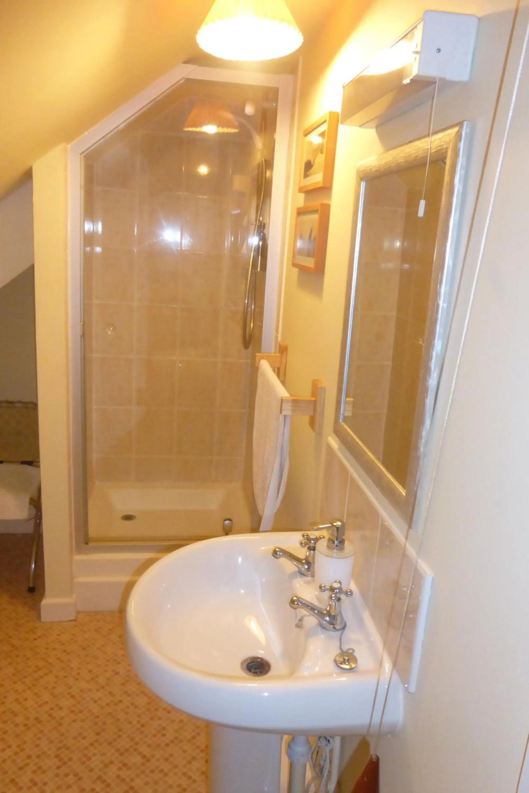 Shower in Strawberry Cottage B&B