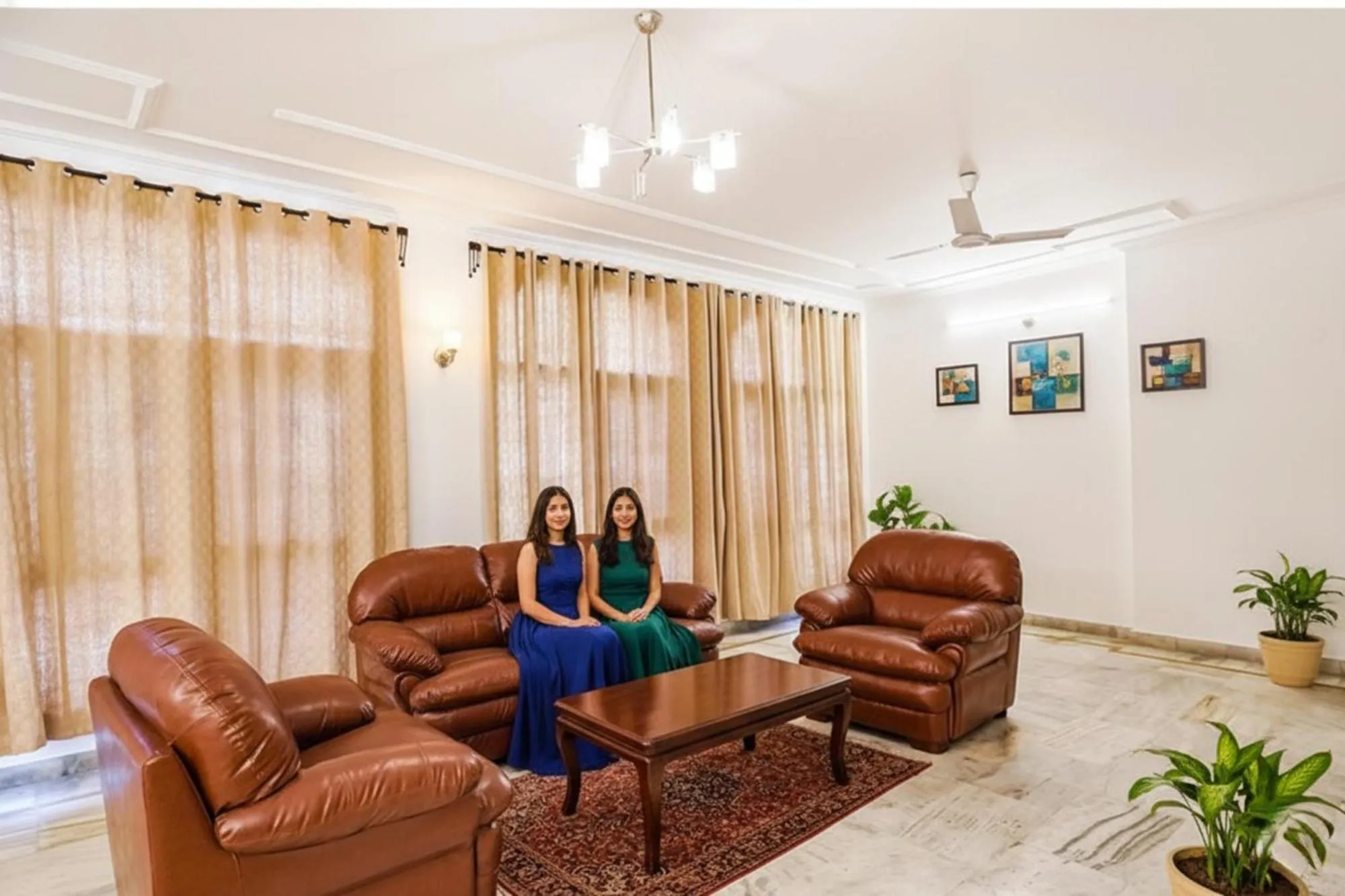 Seating area in FabHotel Goodwill Homes