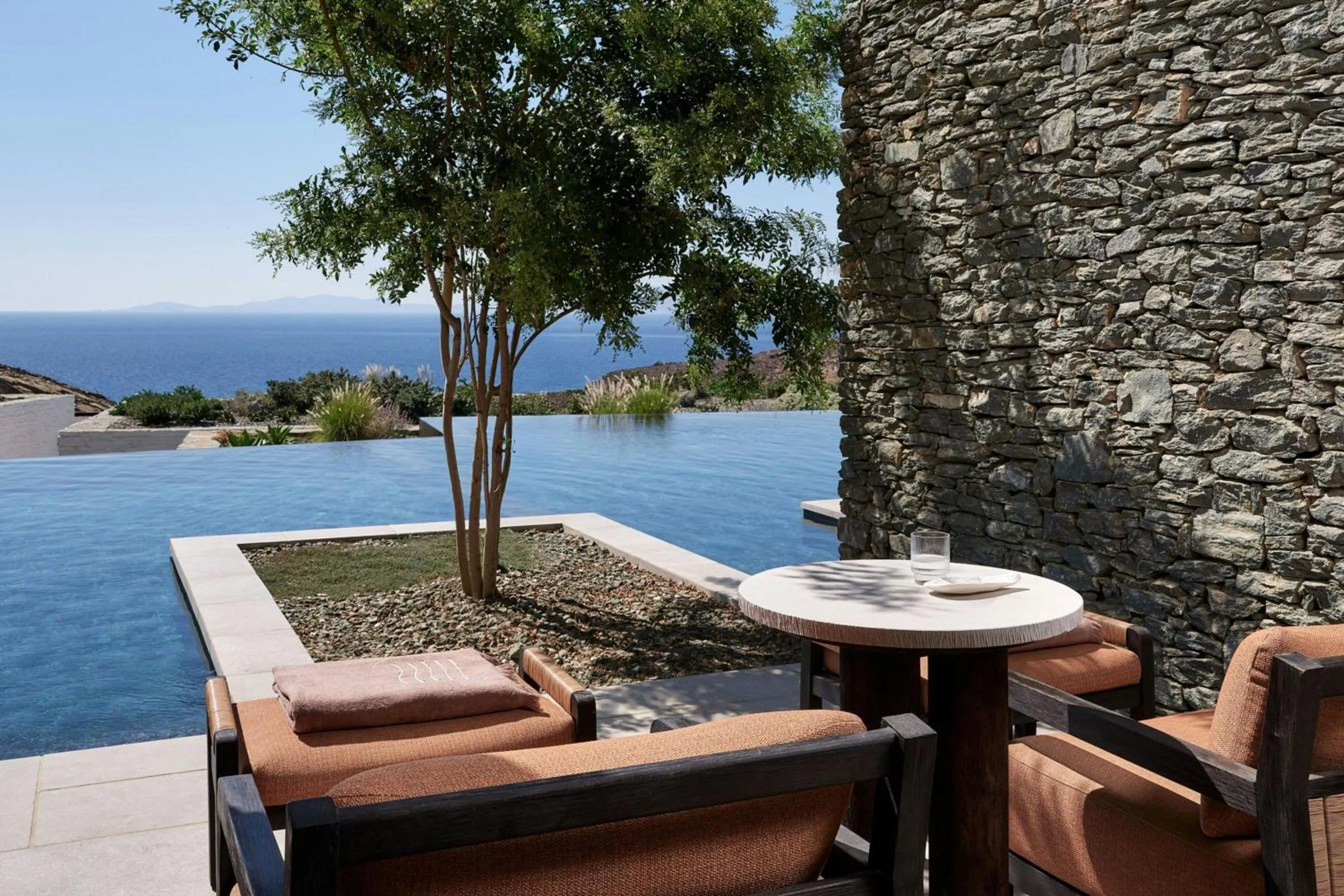 Swimming pool in Odera, Tinos, Autograph Collection