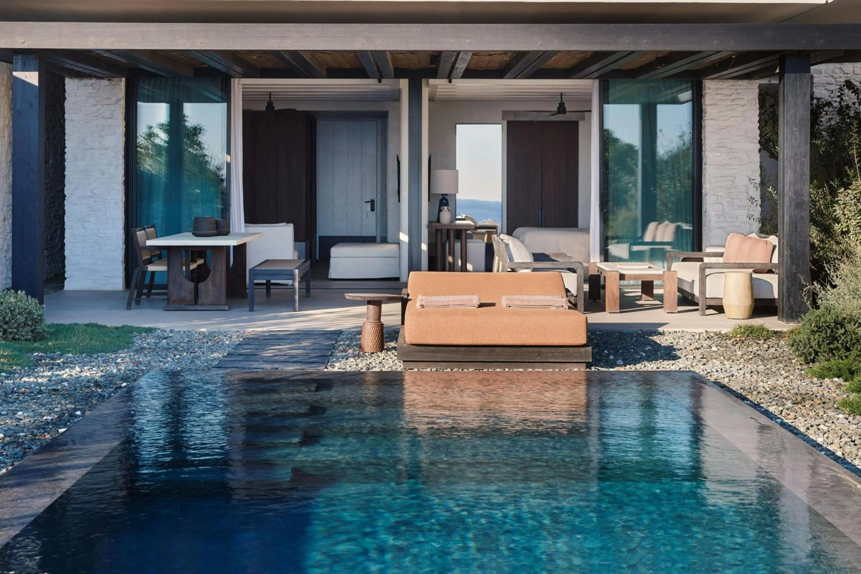 Swimming pool in Odera, Tinos, Autograph Collection