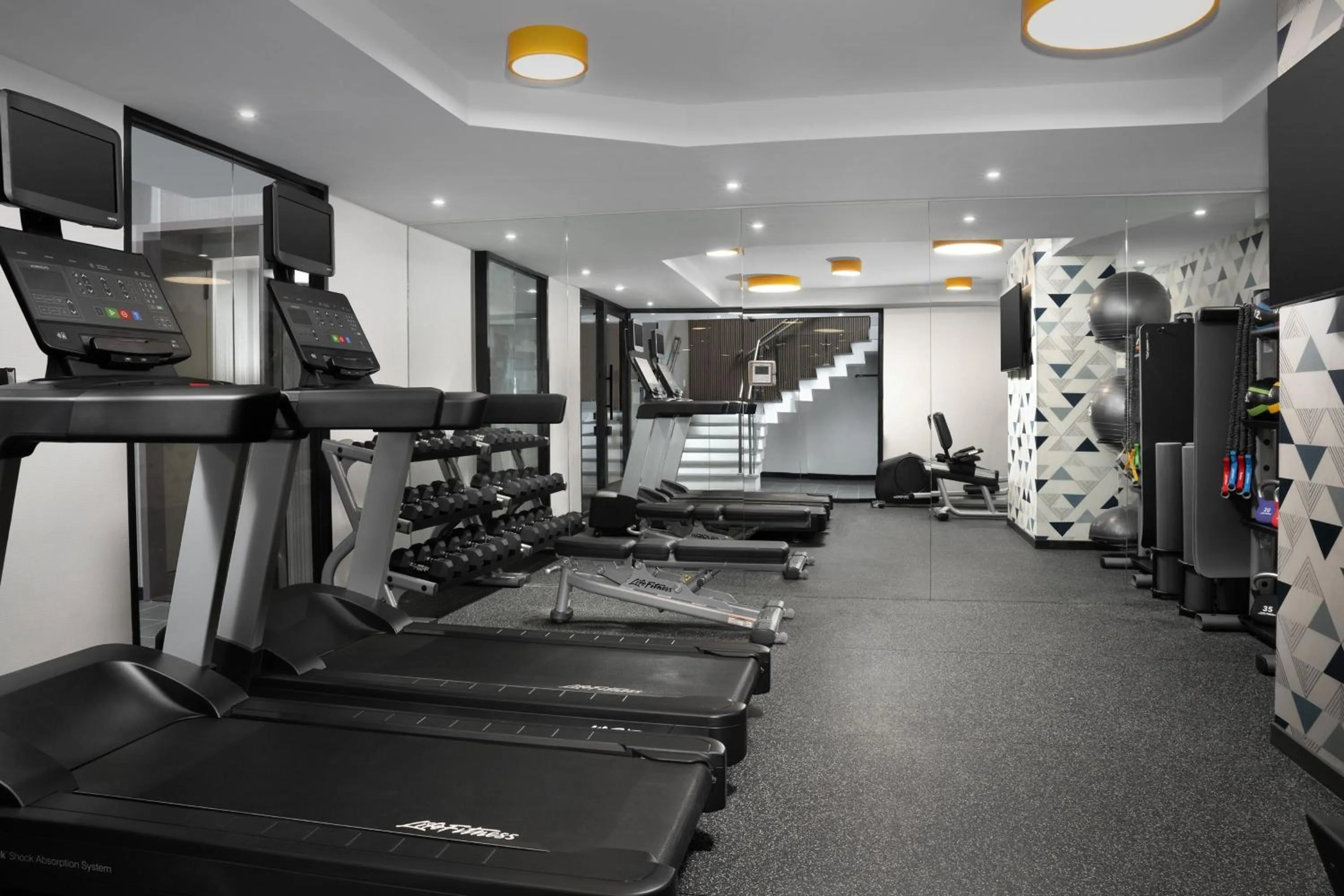 Fitness centre/facilities in SpringHill Suites by Marriott New York Manhattan Times Square