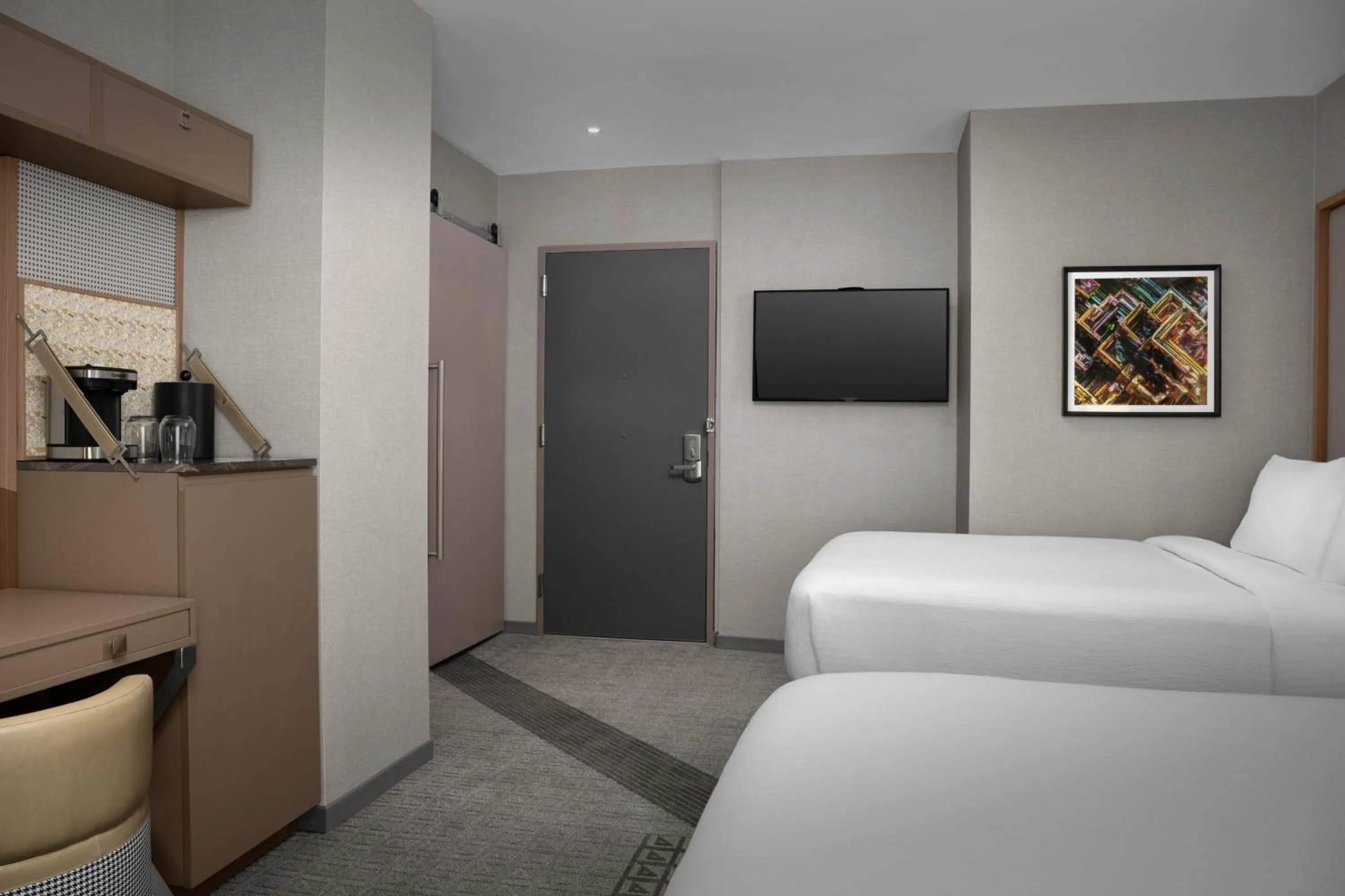Bedroom, Bed in SpringHill Suites by Marriott New York Manhattan Times Square