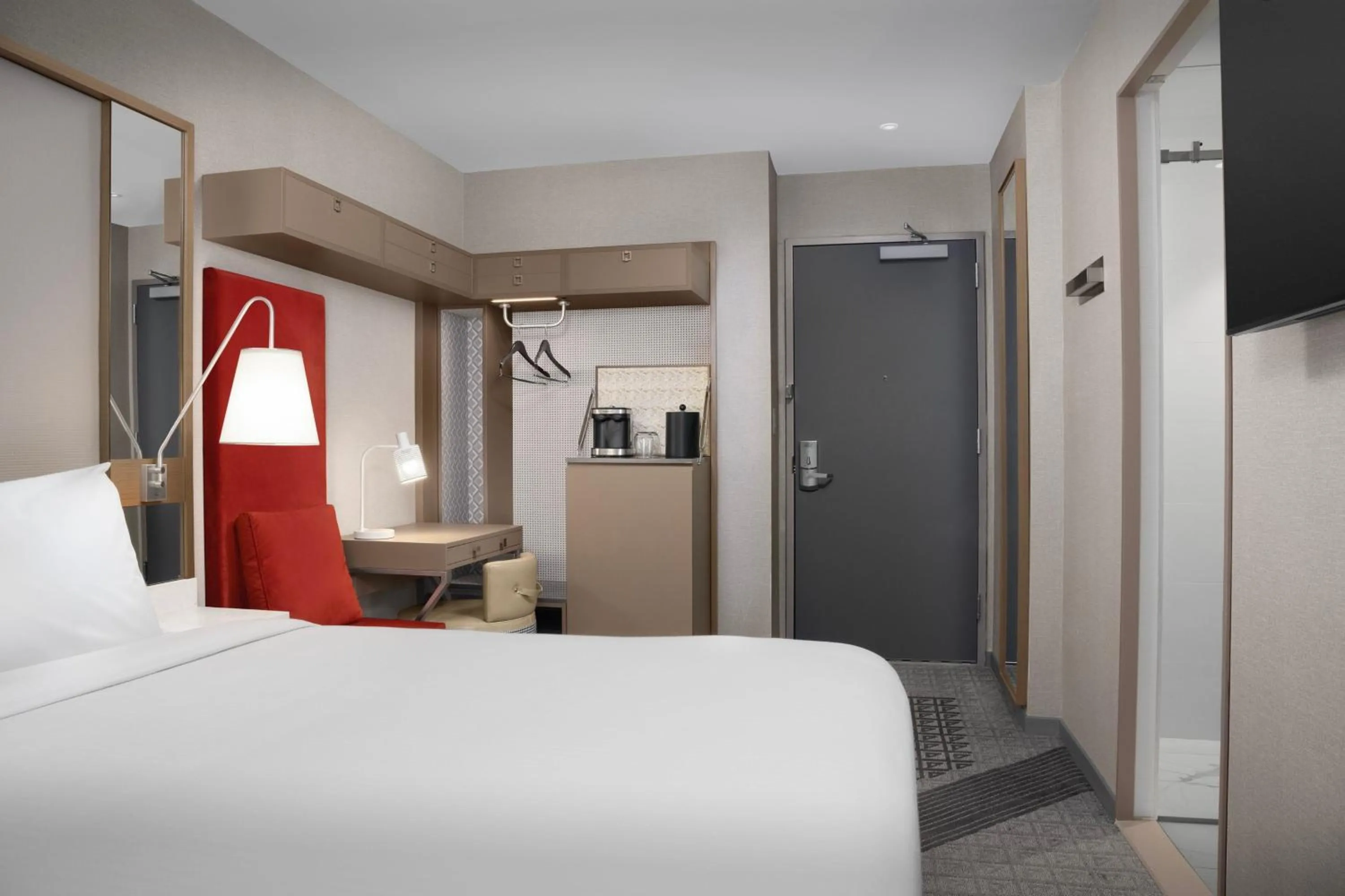 Bedroom, Bed in SpringHill Suites by Marriott New York Manhattan Times Square