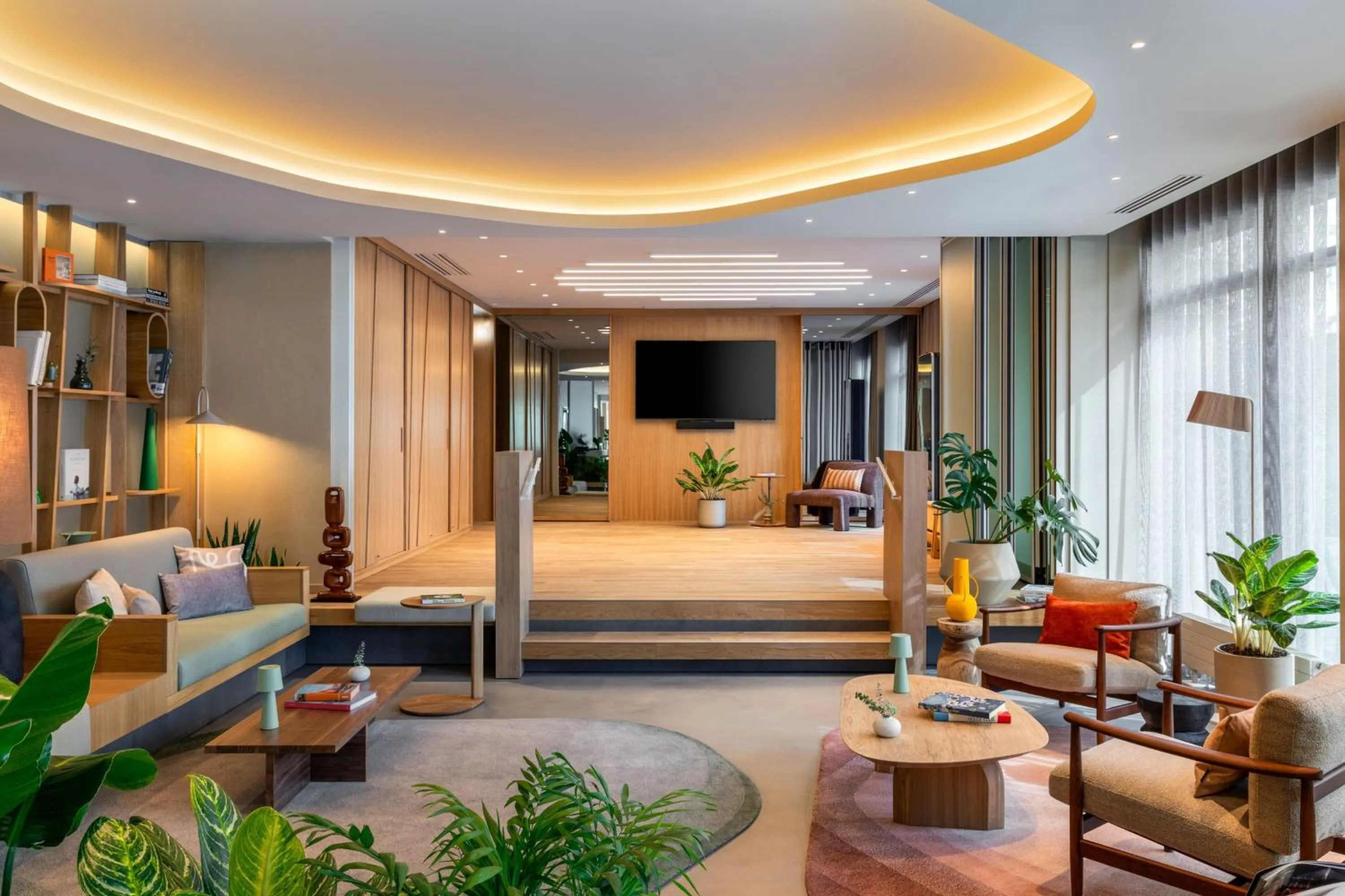 Lobby or reception, Bed in Element by Westin Wroclaw