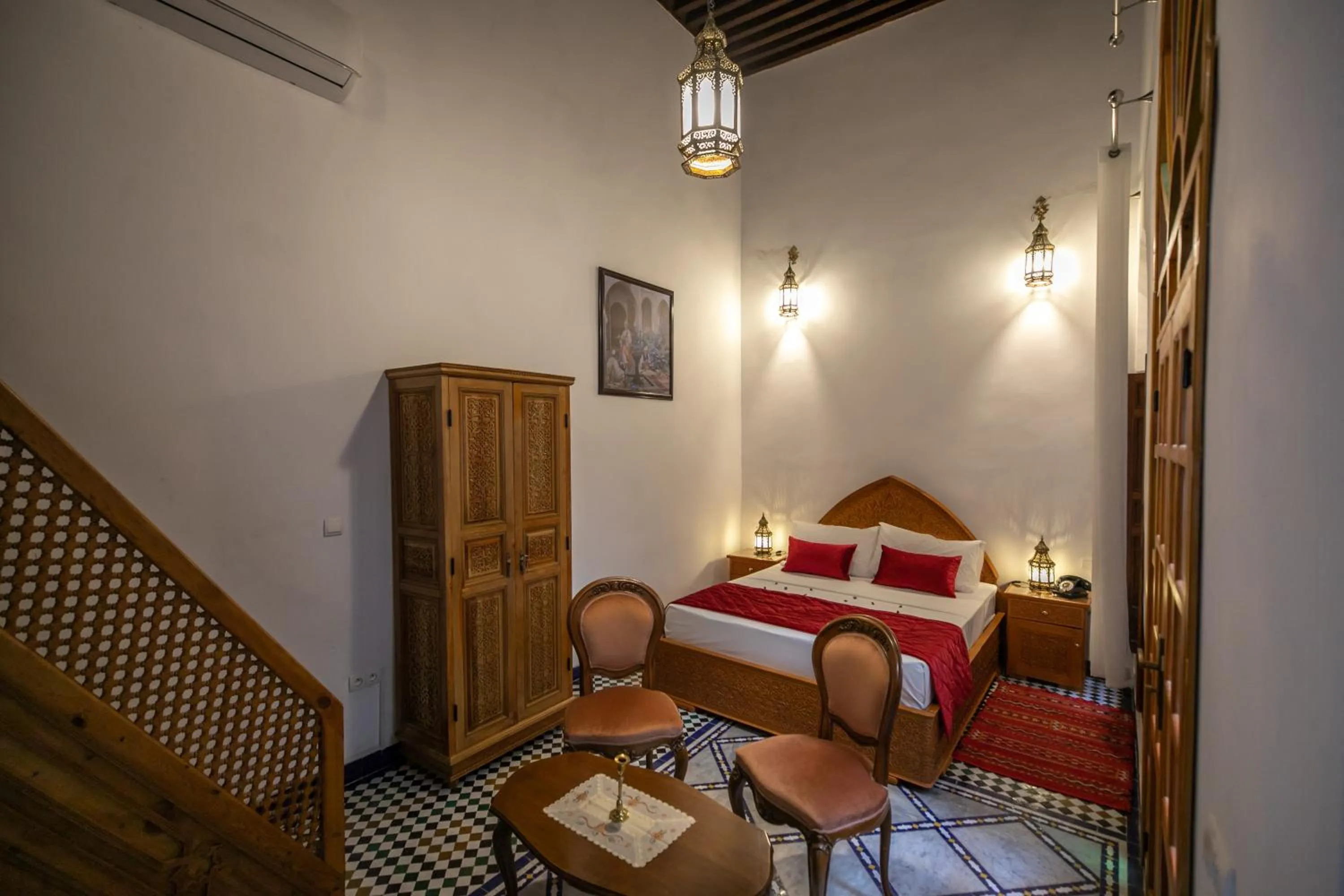 Bed in Riad Jamal