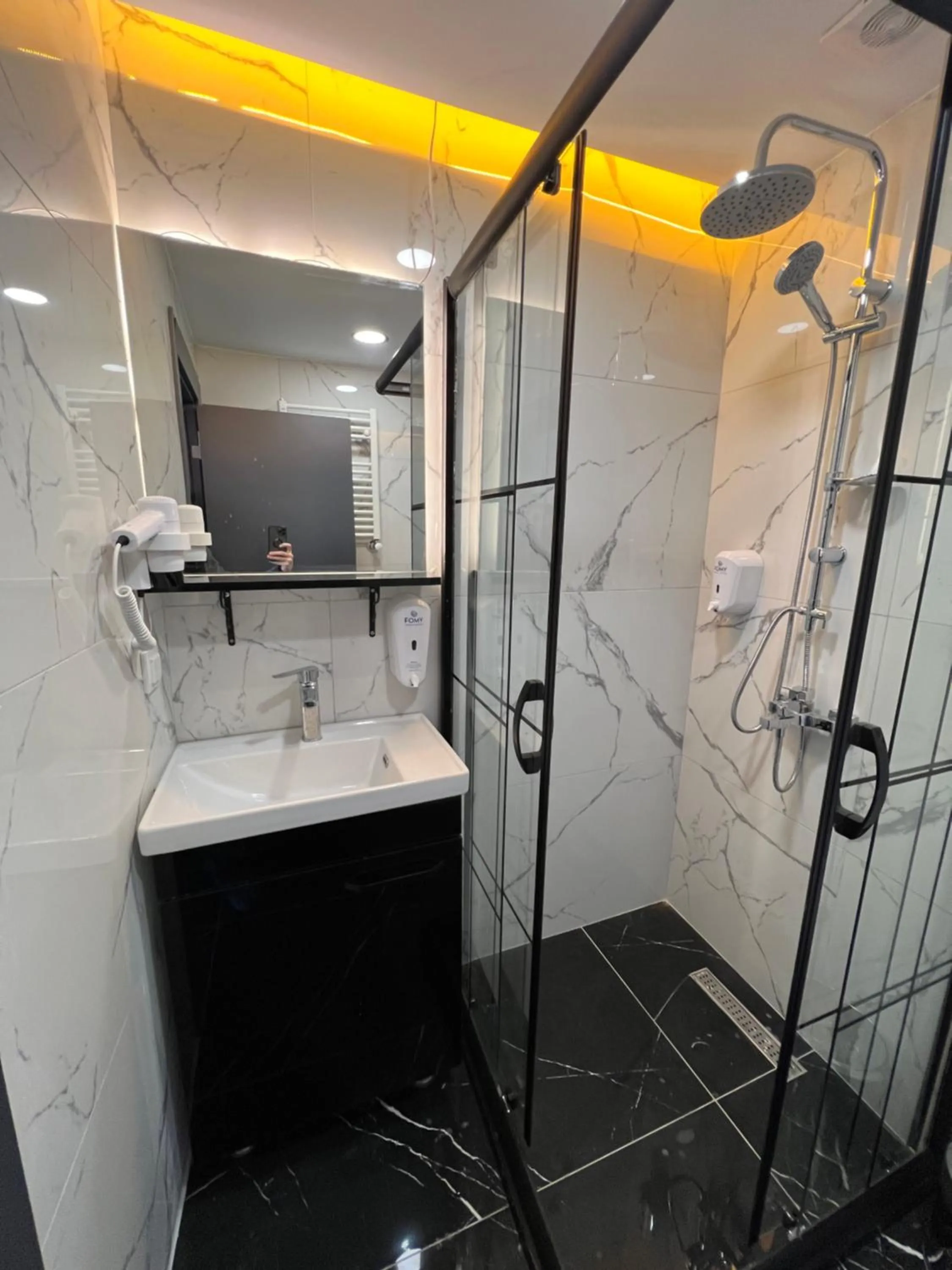 Shower in The Blue Suites