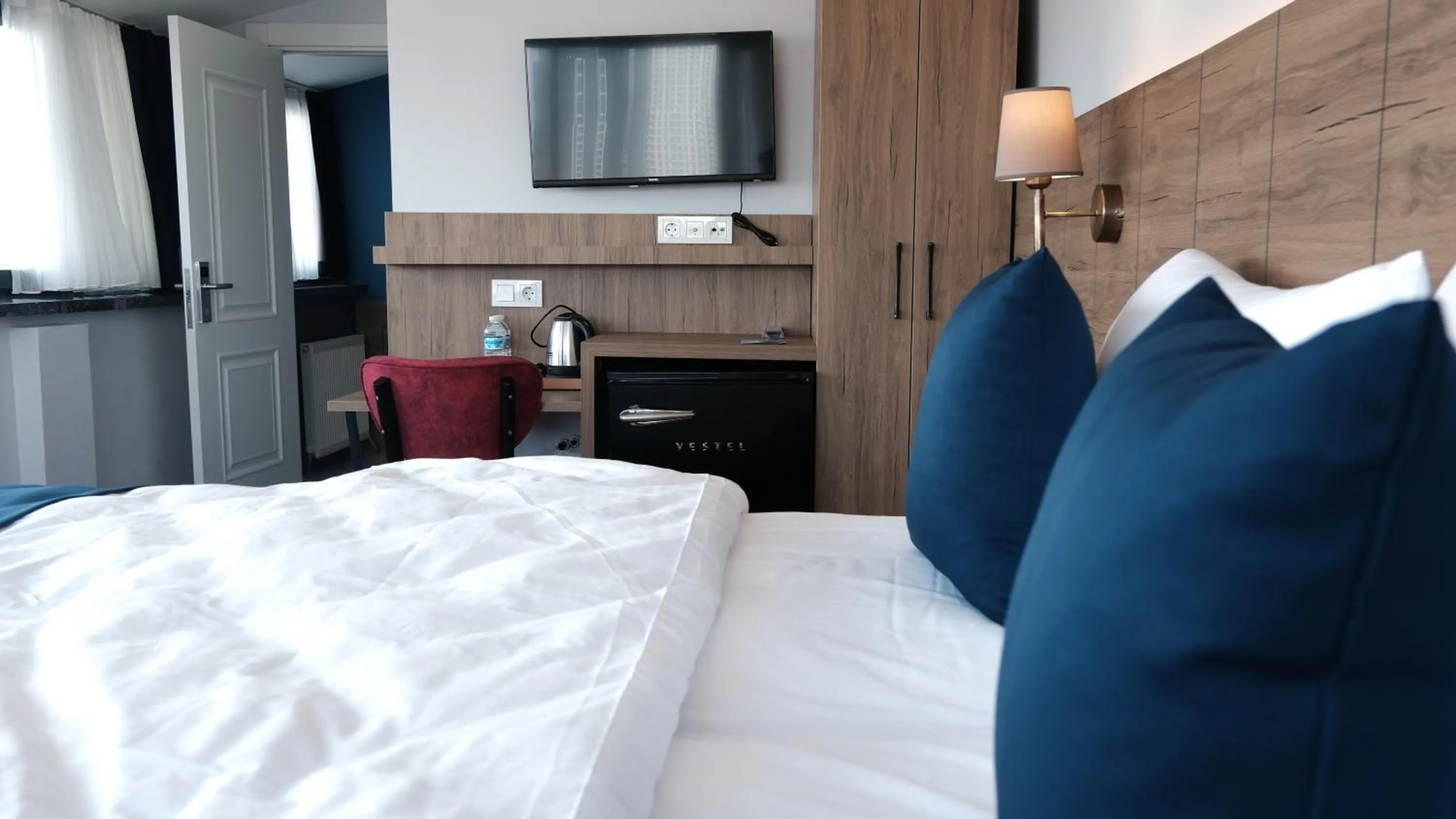 Bed in The Blue Suites