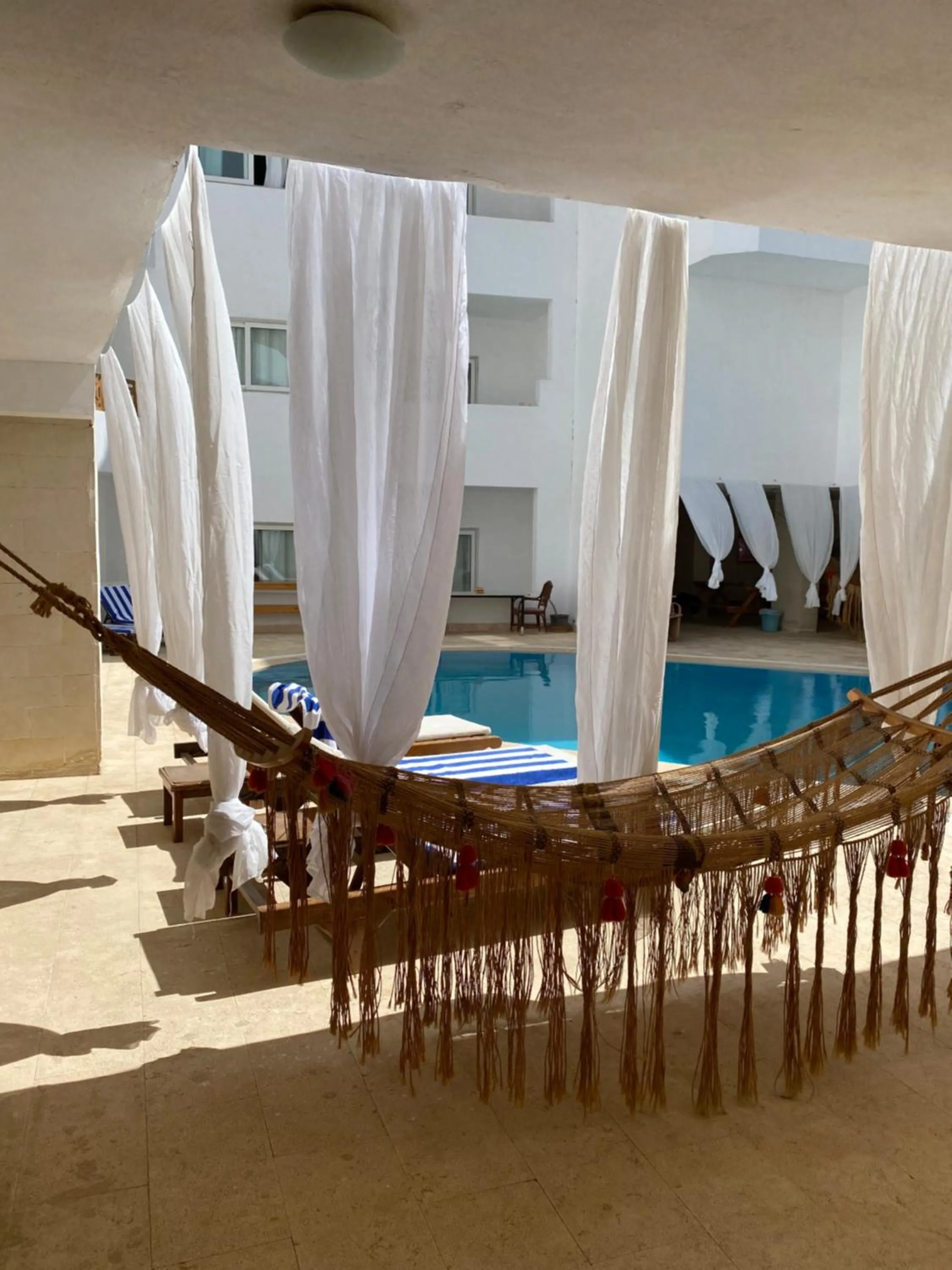 Pool view in Blue Vision Diving Hotel