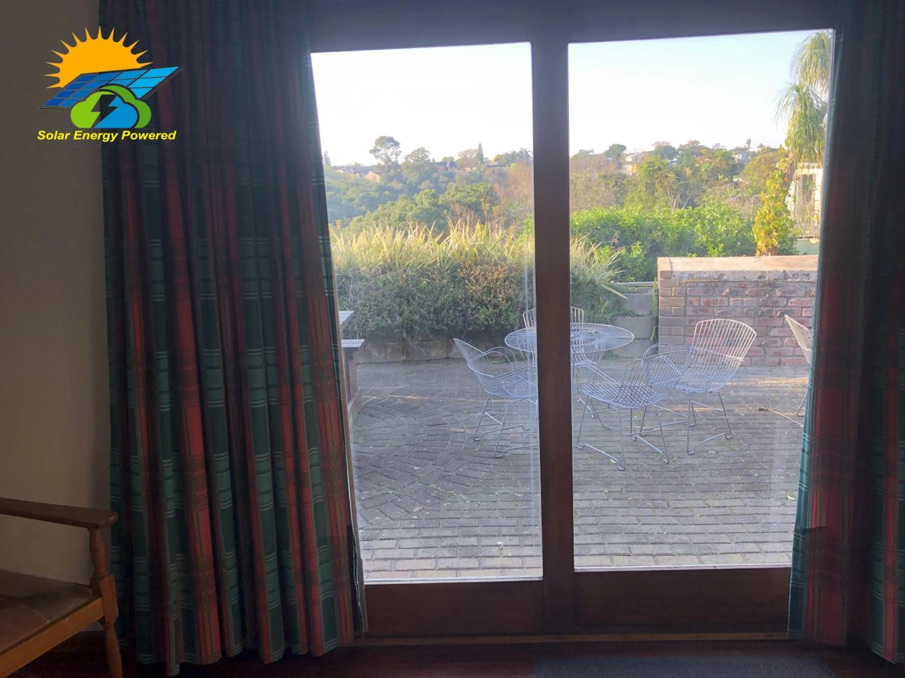 Garden view in theSolution BnB