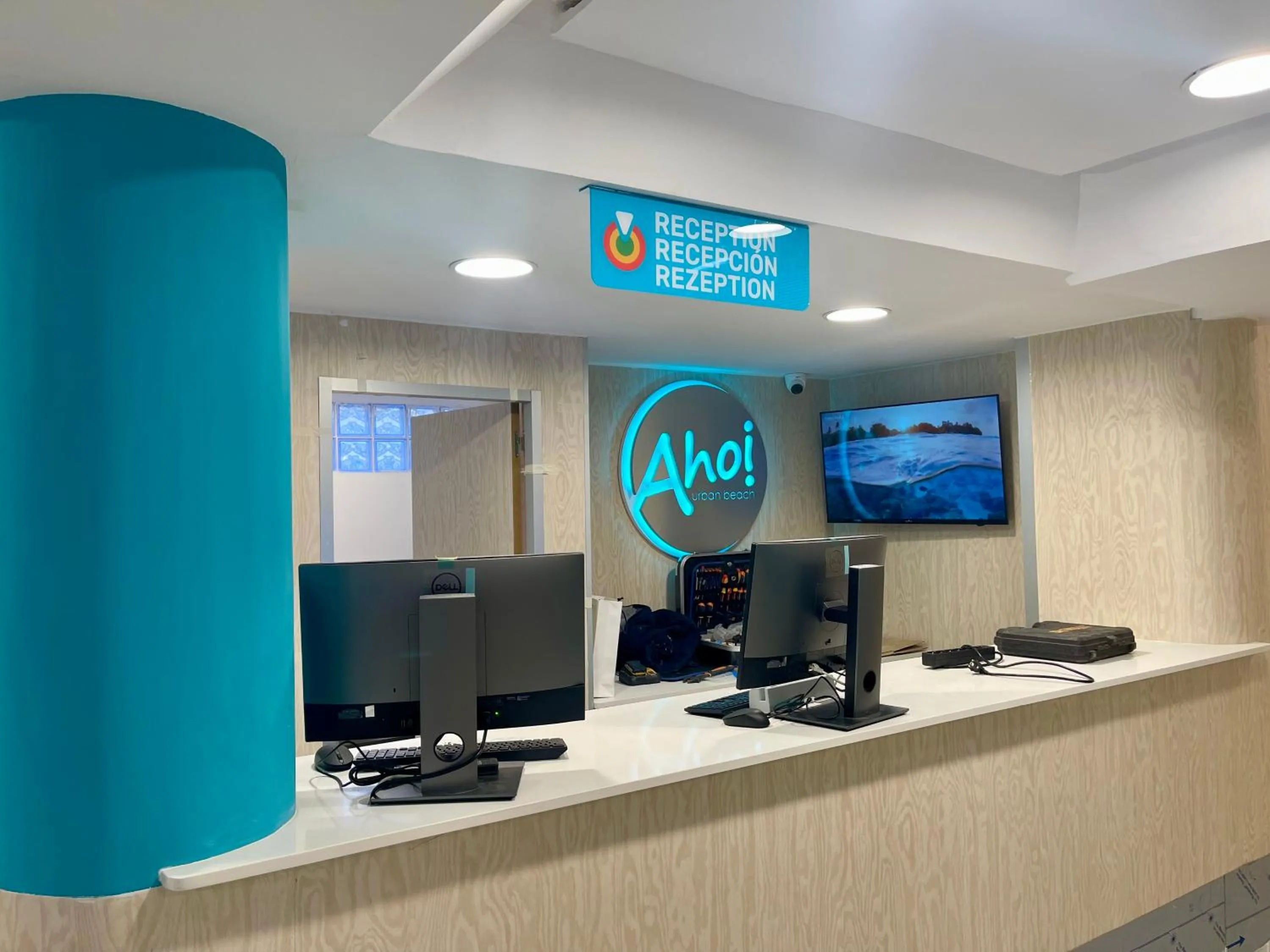 Lobby or reception in AHOI! Urban Beach