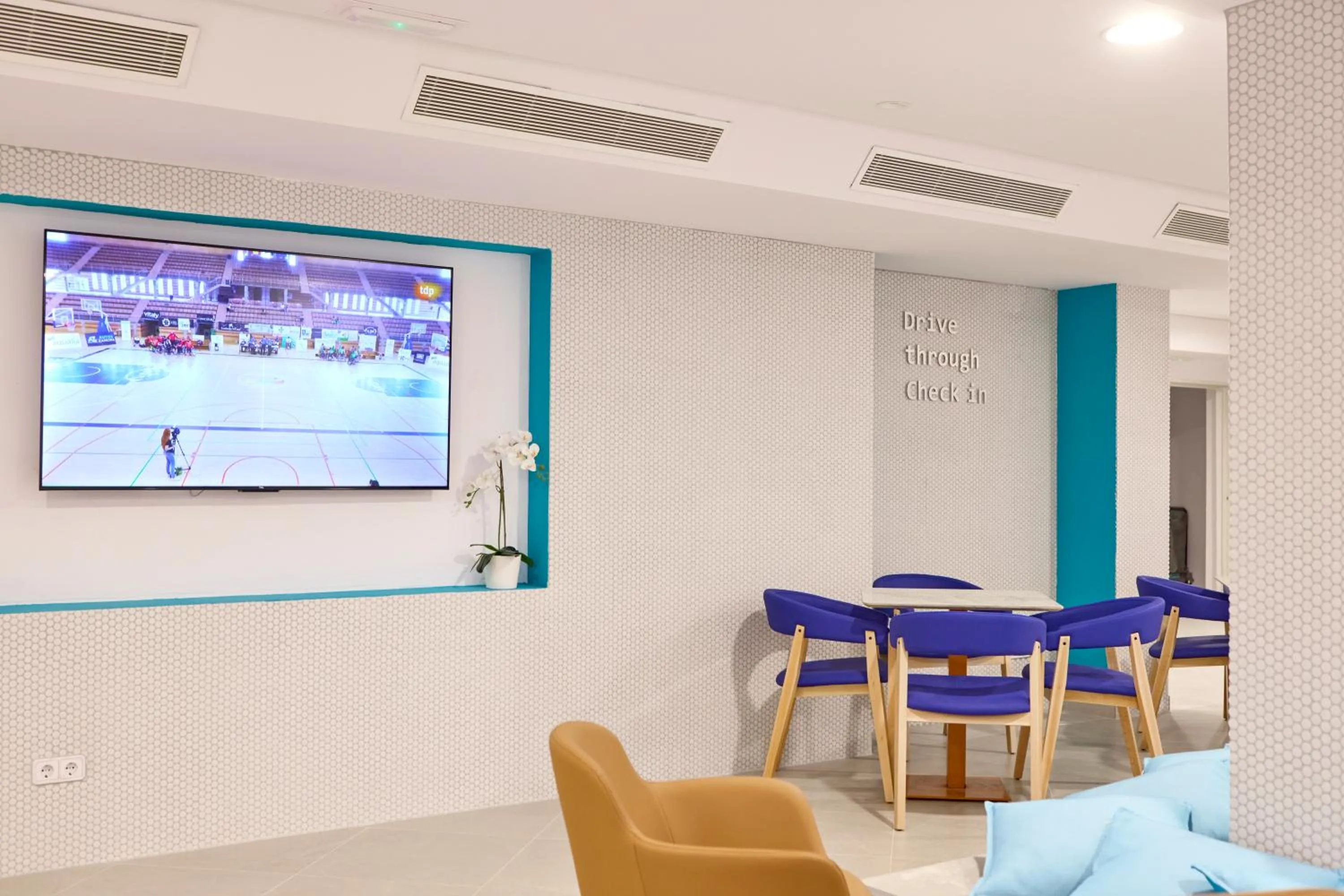 Seating area in AHOI! Urban Beach