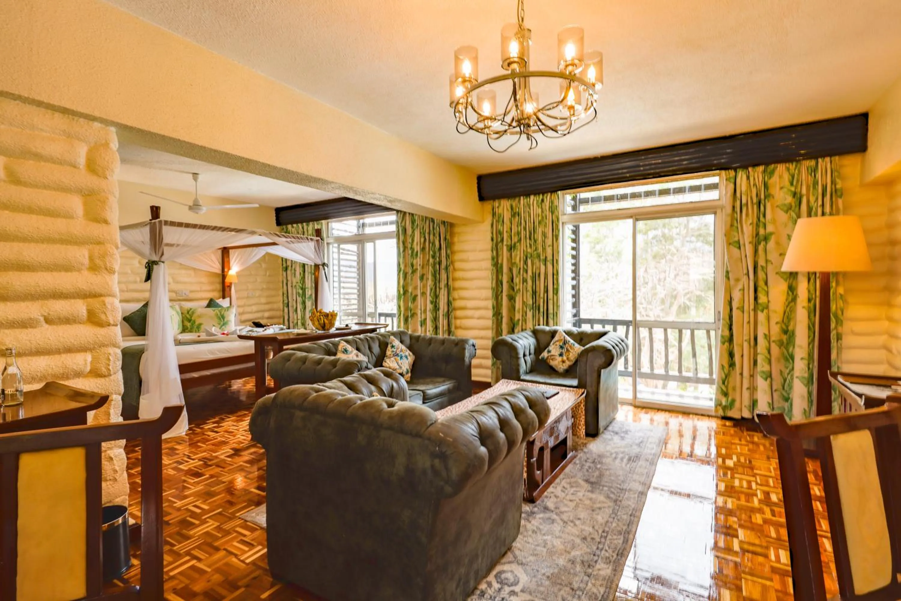 Bed in Taita Hills Safari Resort & Spa