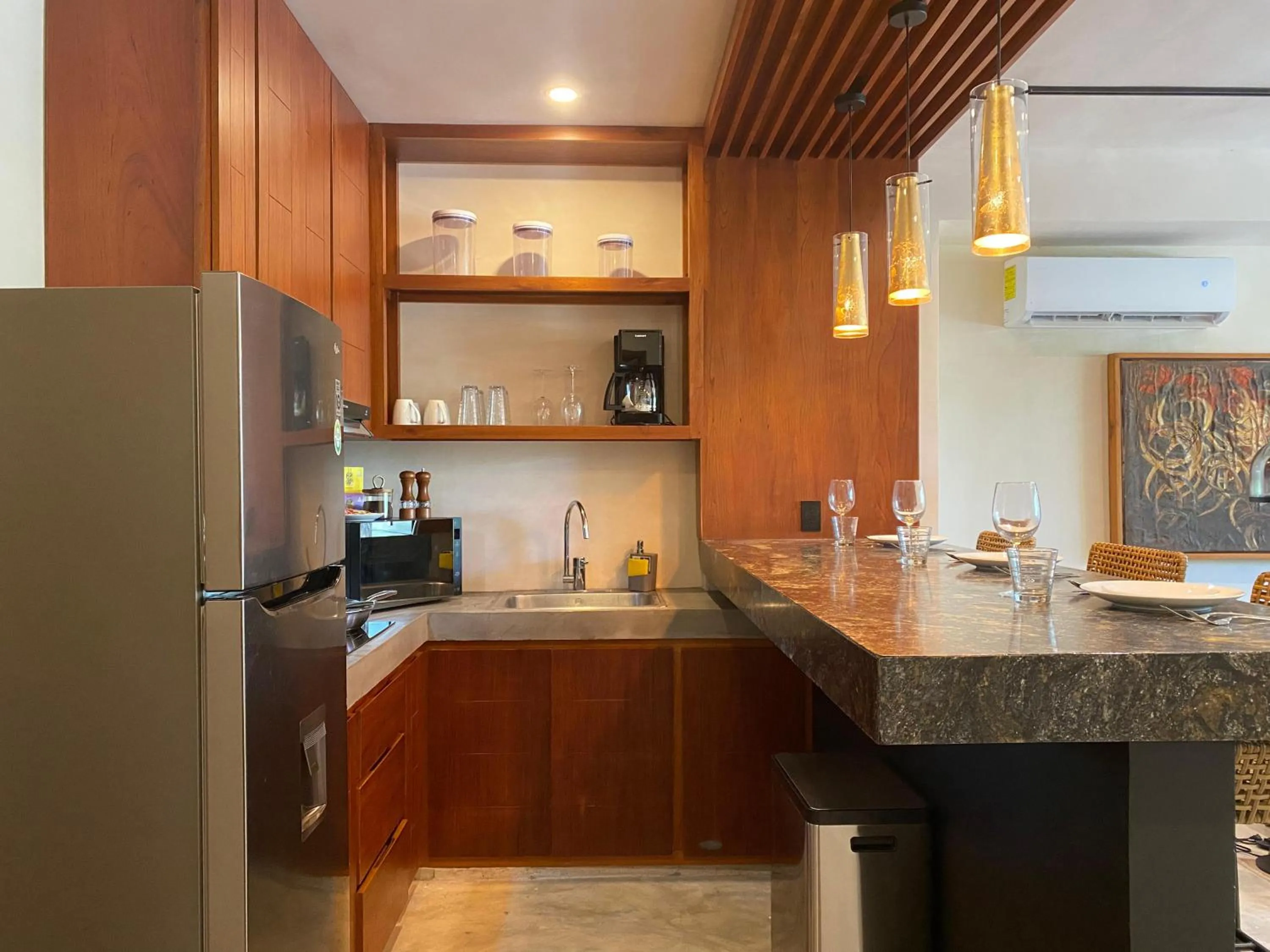 Kitchen or kitchenette in Condominio Talulah Living Tulum