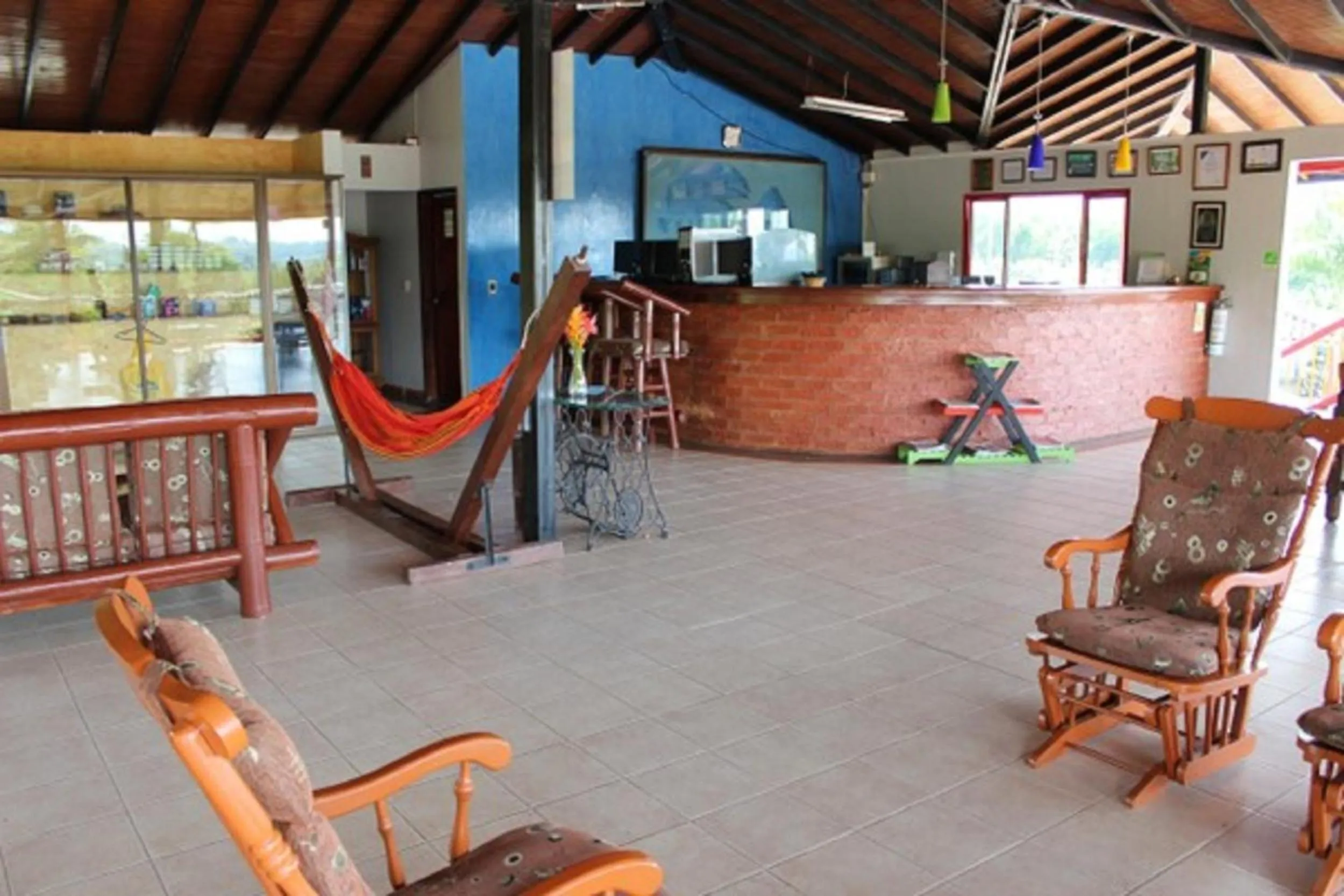 Lobby or reception in Hotel Campestre Los Tucanes