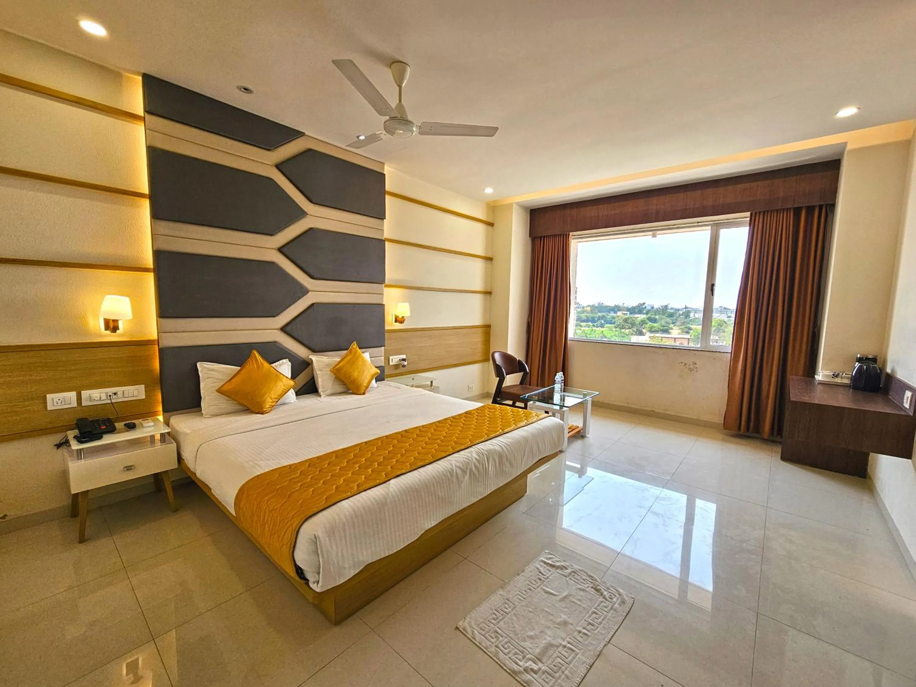 Photo of the whole room, Bed in Hotel Grand Darshan Vadodara