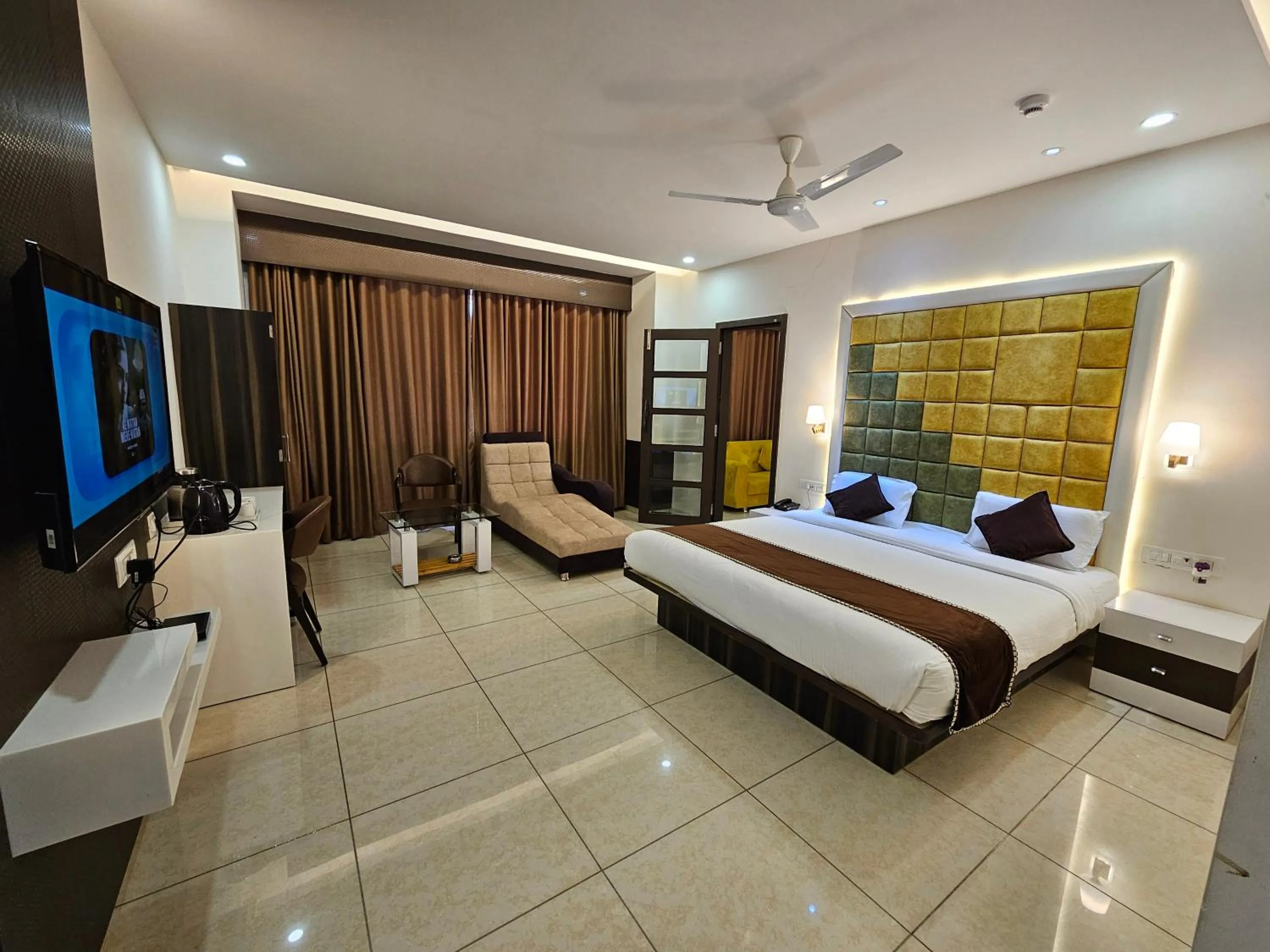 Photo of the whole room, Bed in Hotel Grand Darshan Vadodara