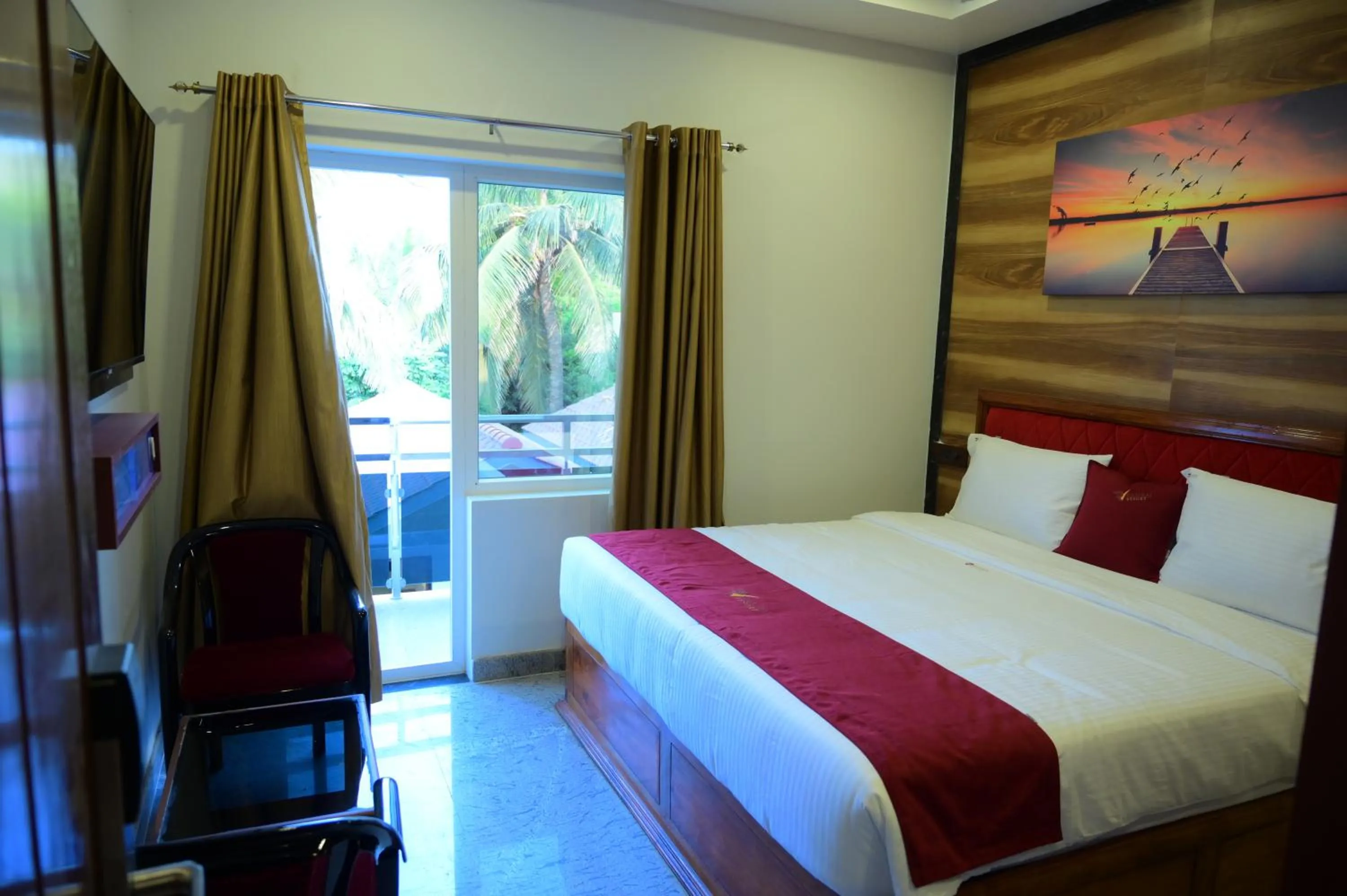 Bed in Ramraj Resort