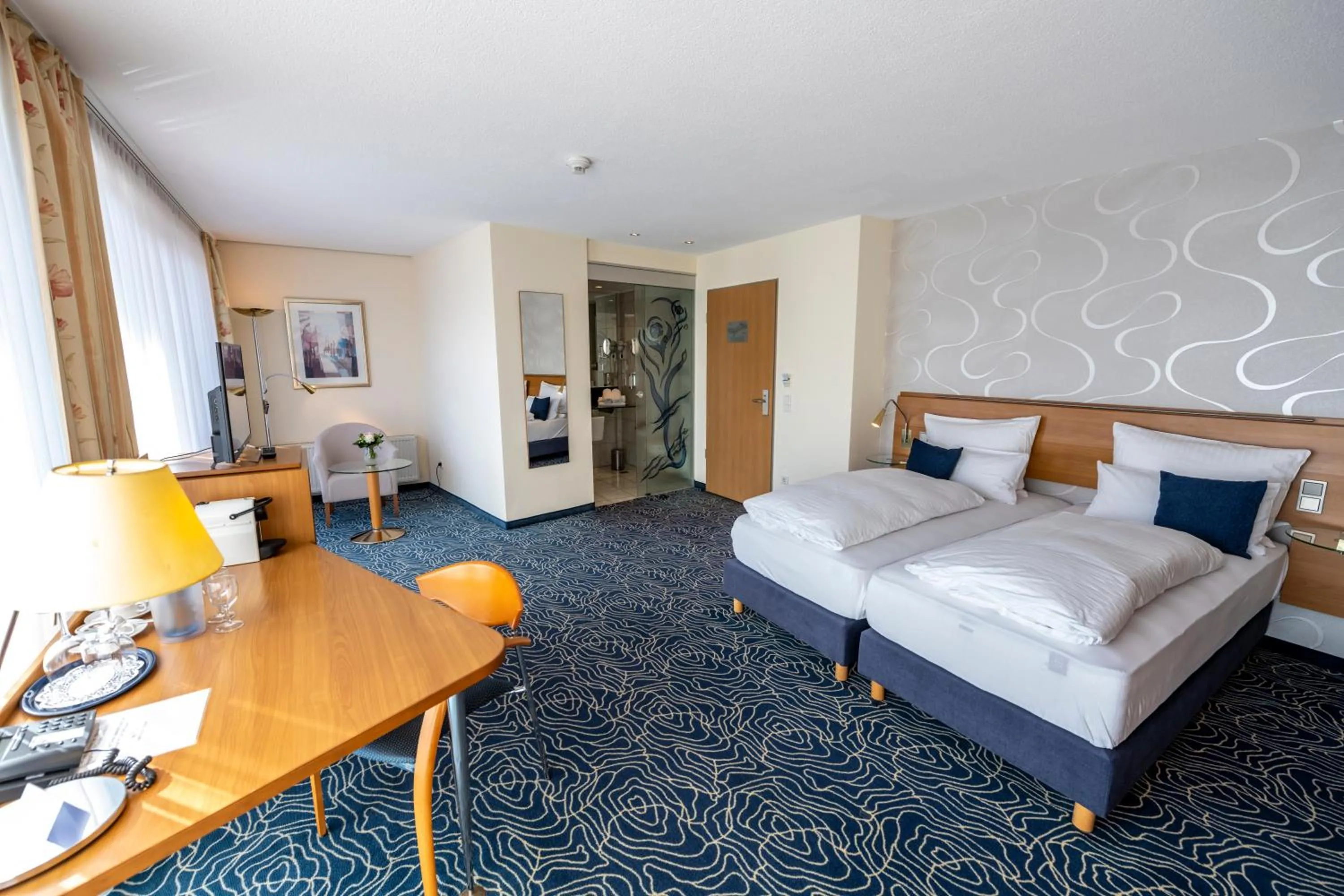 Photo of the whole room, Bed in Hotel Seehof Haltern am See